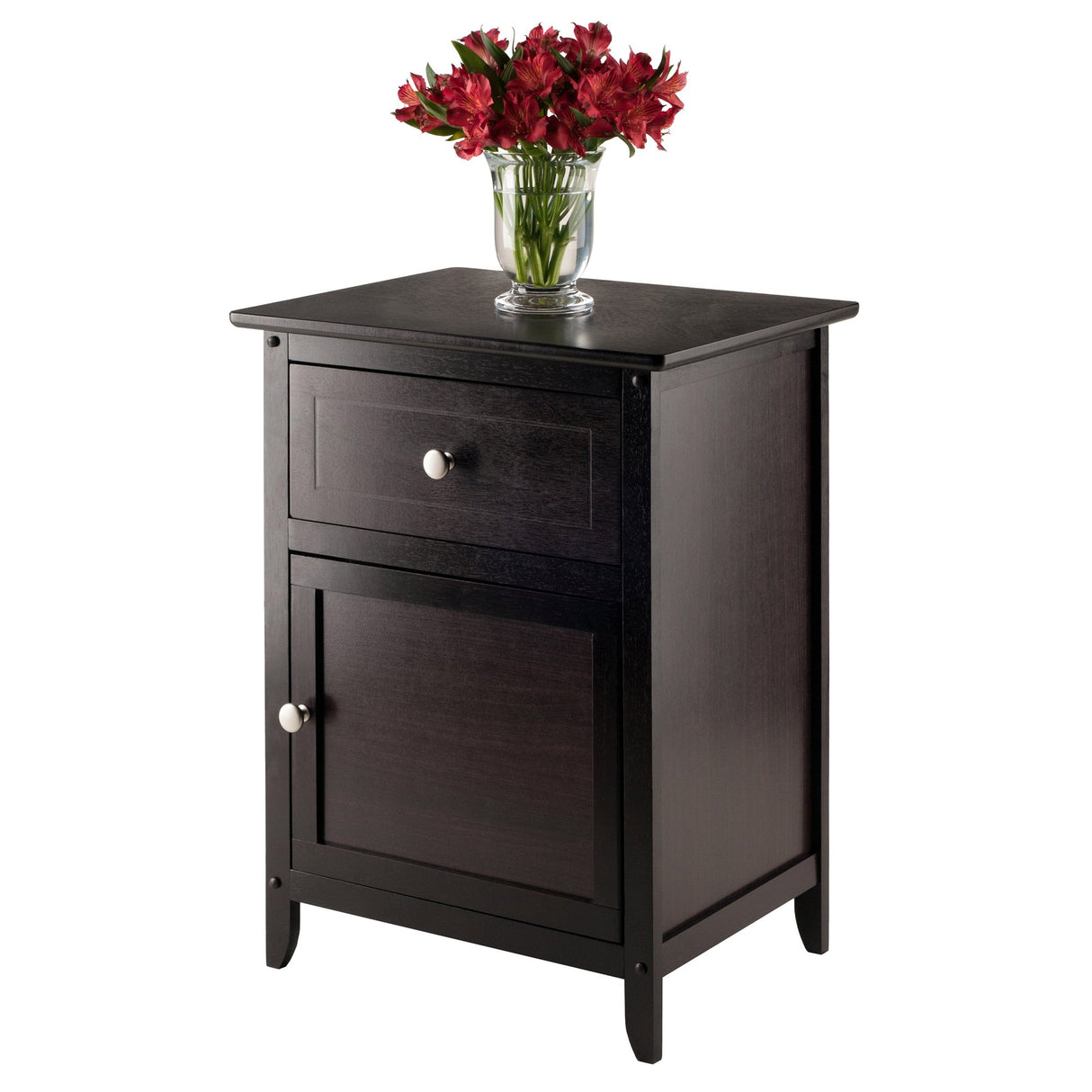 Winsome Eugene Accent Table, 18.90"W x 14.96"D x 25"H, Espresso Winsome