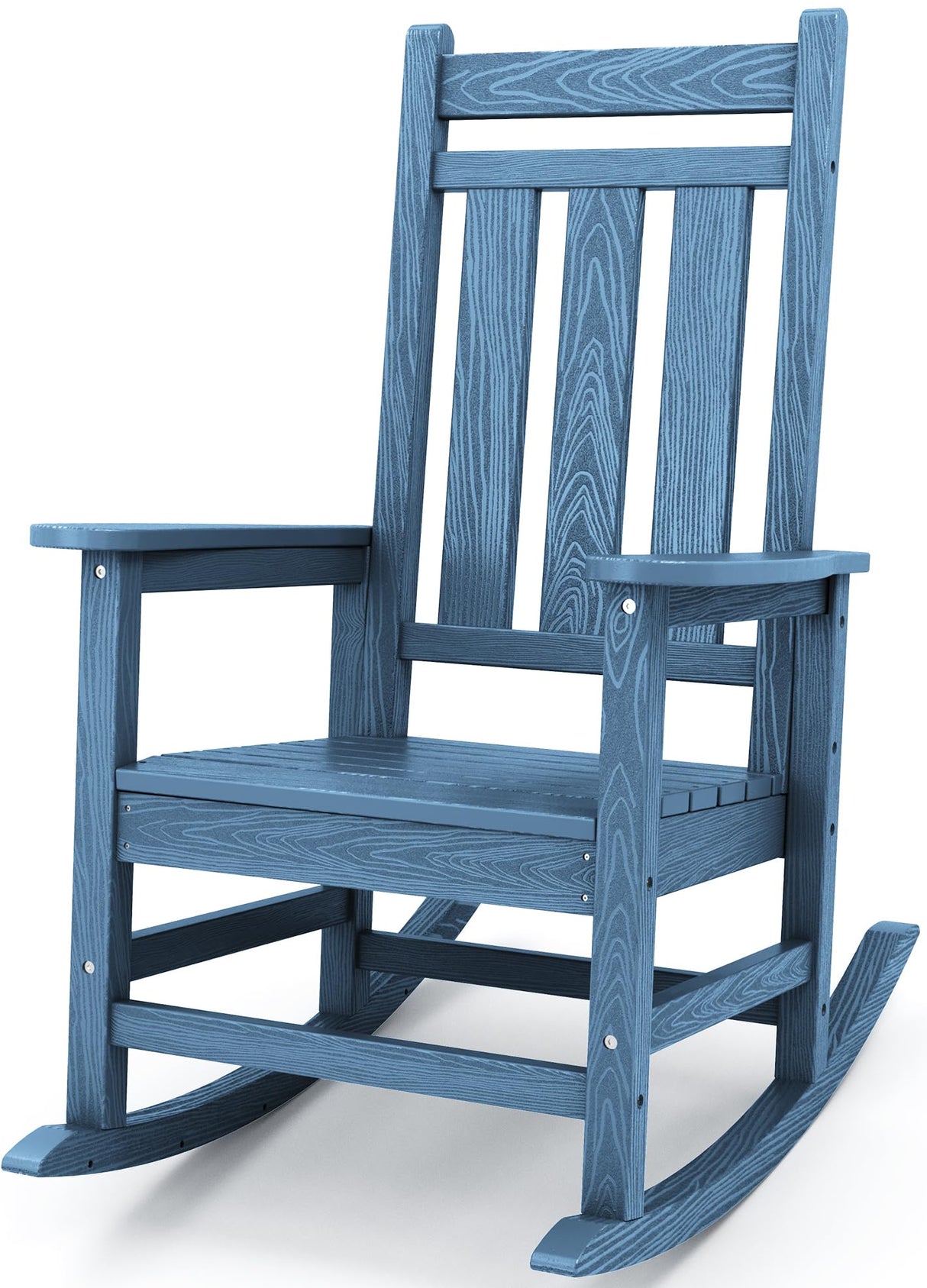 KINGYES Outdoor Patio Rocking Chair,(Plum Rocker) Blue KINGYES