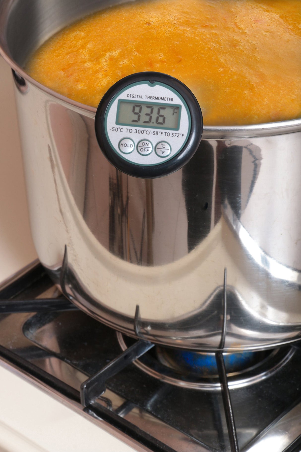 Digital Cooking Candy Liquid Thermometer with Stainless Steel Pot Clip, Quick Read, Battery Included PBKay