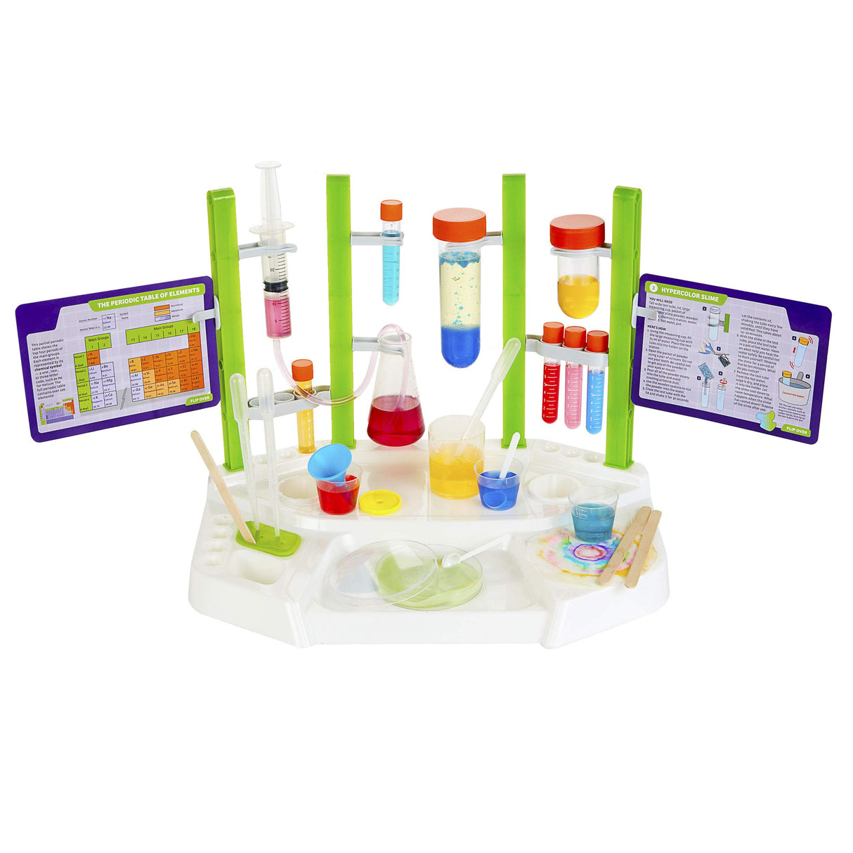Thames & Kosmos Ooze Labs Chemistry Station Science Experiment Kit, 20 Non-Hazardous Experiments Including Safe Slime, Chromatography, Acids, Bases & More, Multi-Color Thames & Kosmos
