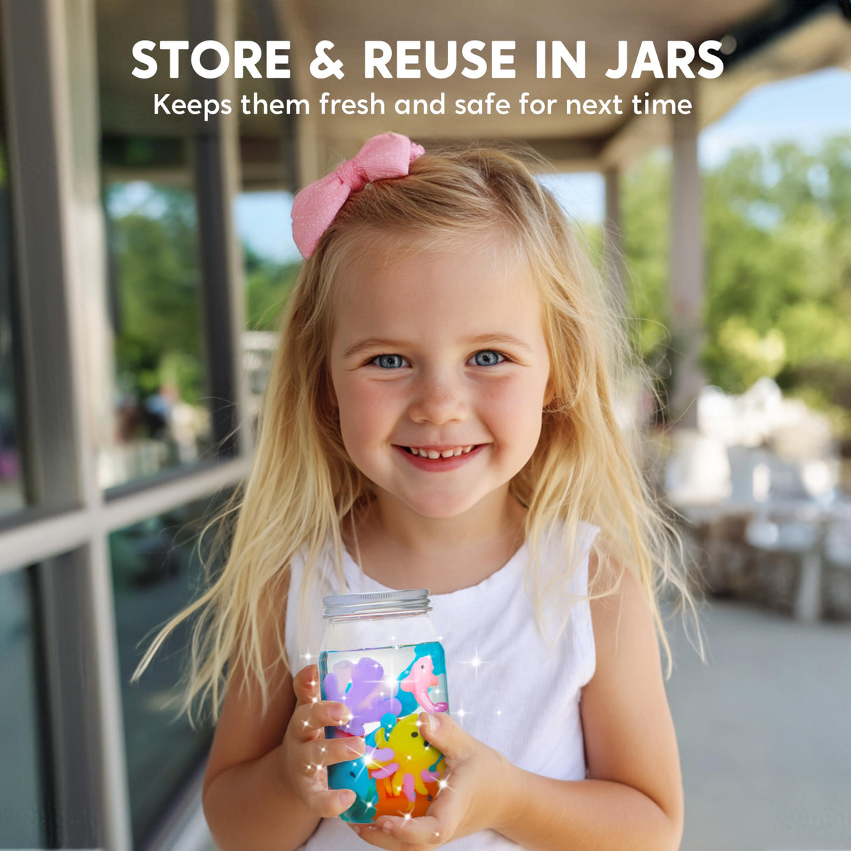 Klever Kits Water Gel Kit, Magic Fairy Water Gel Toy Kit with 10 Gels, 12 Molds, Preserving Bottle for Presents, Party Favors, Birthday Gifts, Arts & Crafts DIY STEM Kits for Kids Klever Kits