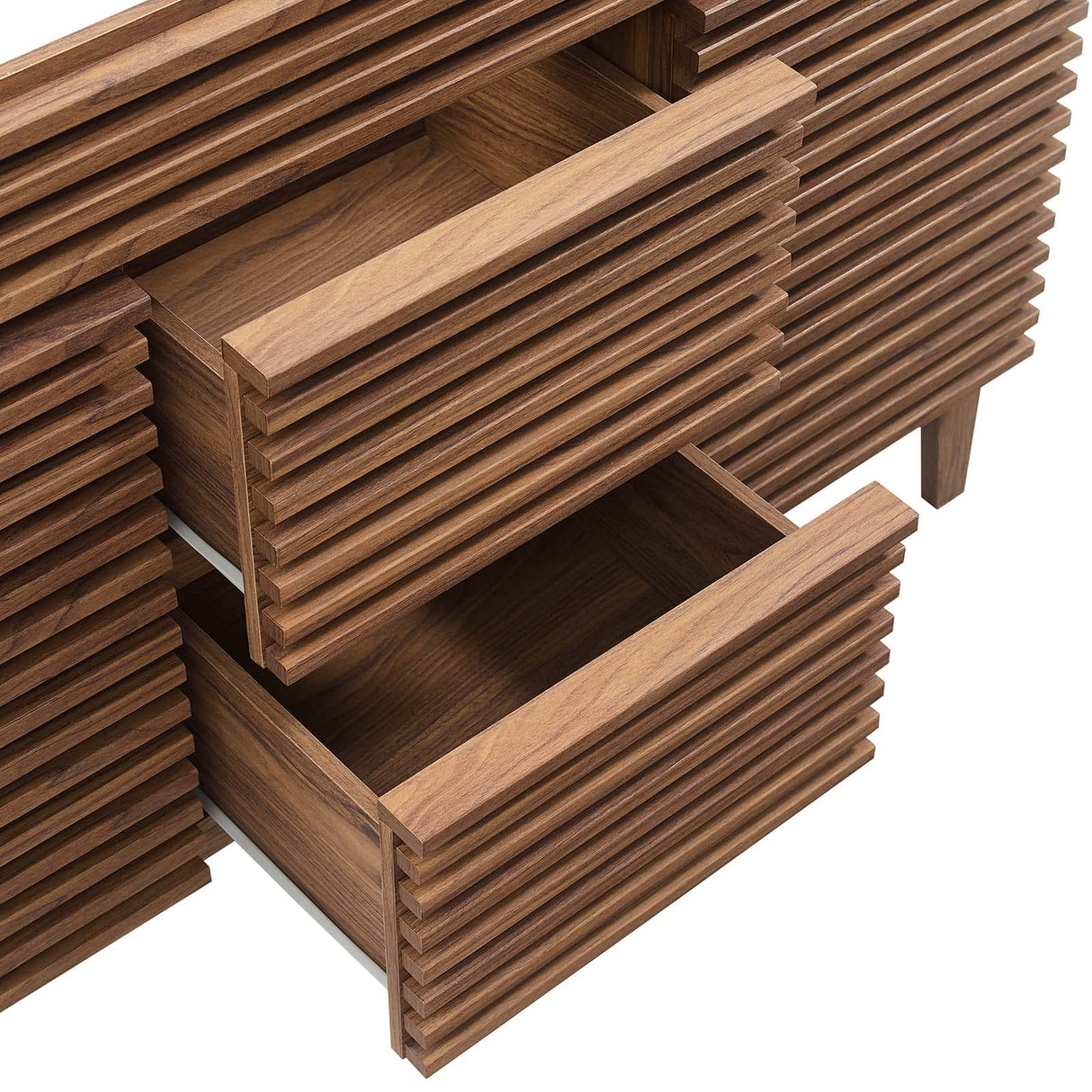 Modway Render 48" Double Sink Compatible (Not Included) Bathroom Vanity Cabinet in Walnut Modway