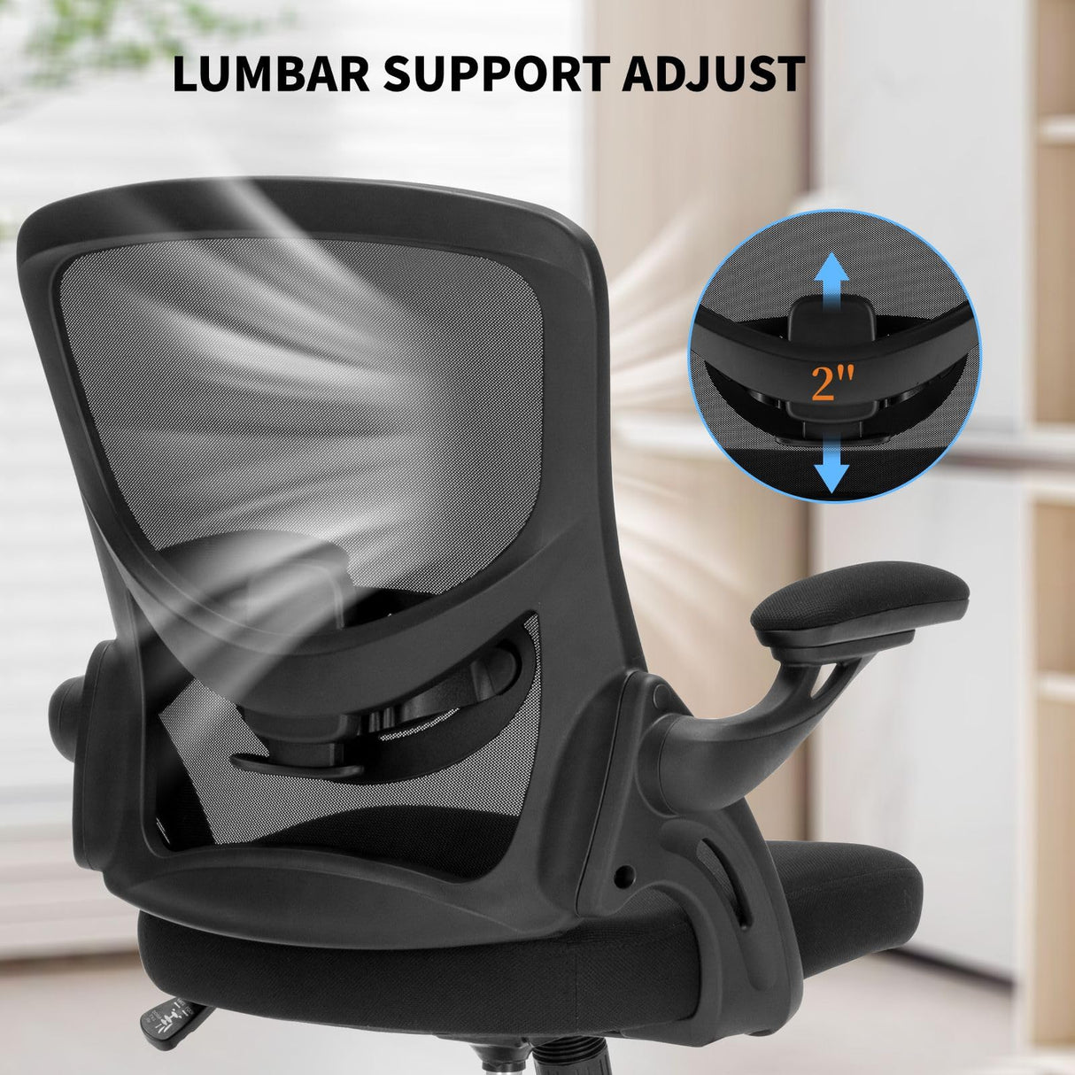 Drafting Chair, Ergonomic Standing Desk Chair with Flip-up Armrests, Tall Office Chair for Standing Desk, Counter Height Office Chairs with Footrest and Adjustable Lumbar Support Chairoyal