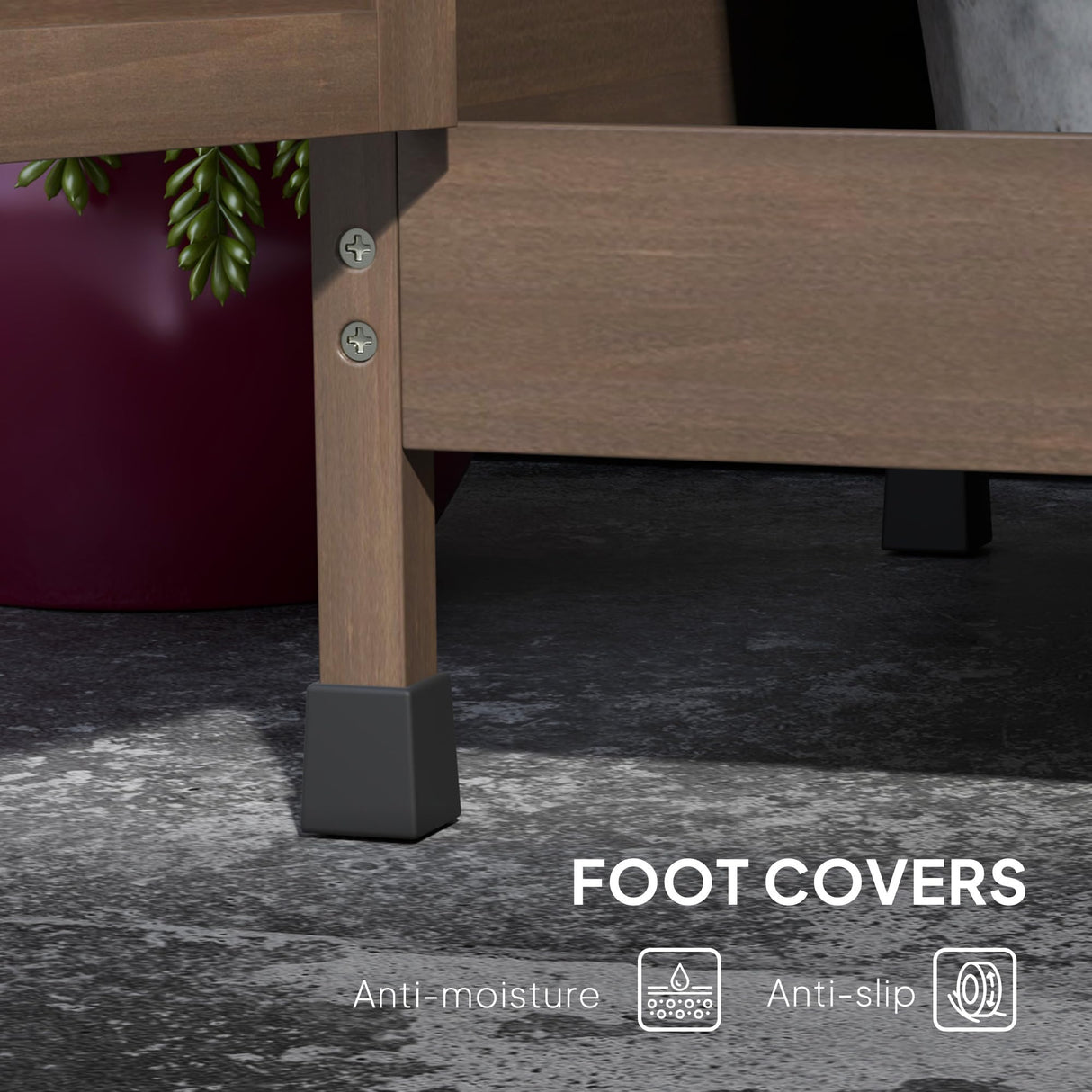 Outsunny Outdoor Wooden Potting Bench Table with Sink and Water Tap, Garden Workstation with Storage Cabinet, Storage Shelves for Backyard, Patio, Balcony, Dark Brown Outsunny