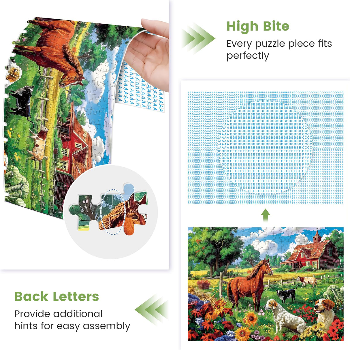 300 Piece Puzzles for Adults,Dogs and Horses Large Piece Jigsaw Puzzle for Adults Kids Seniors,Recycled Cardboard Dogs Puzzle 300 Piece,Family Activity Great Gift for Family Friends 20.5 * 15 in MJYPHDM