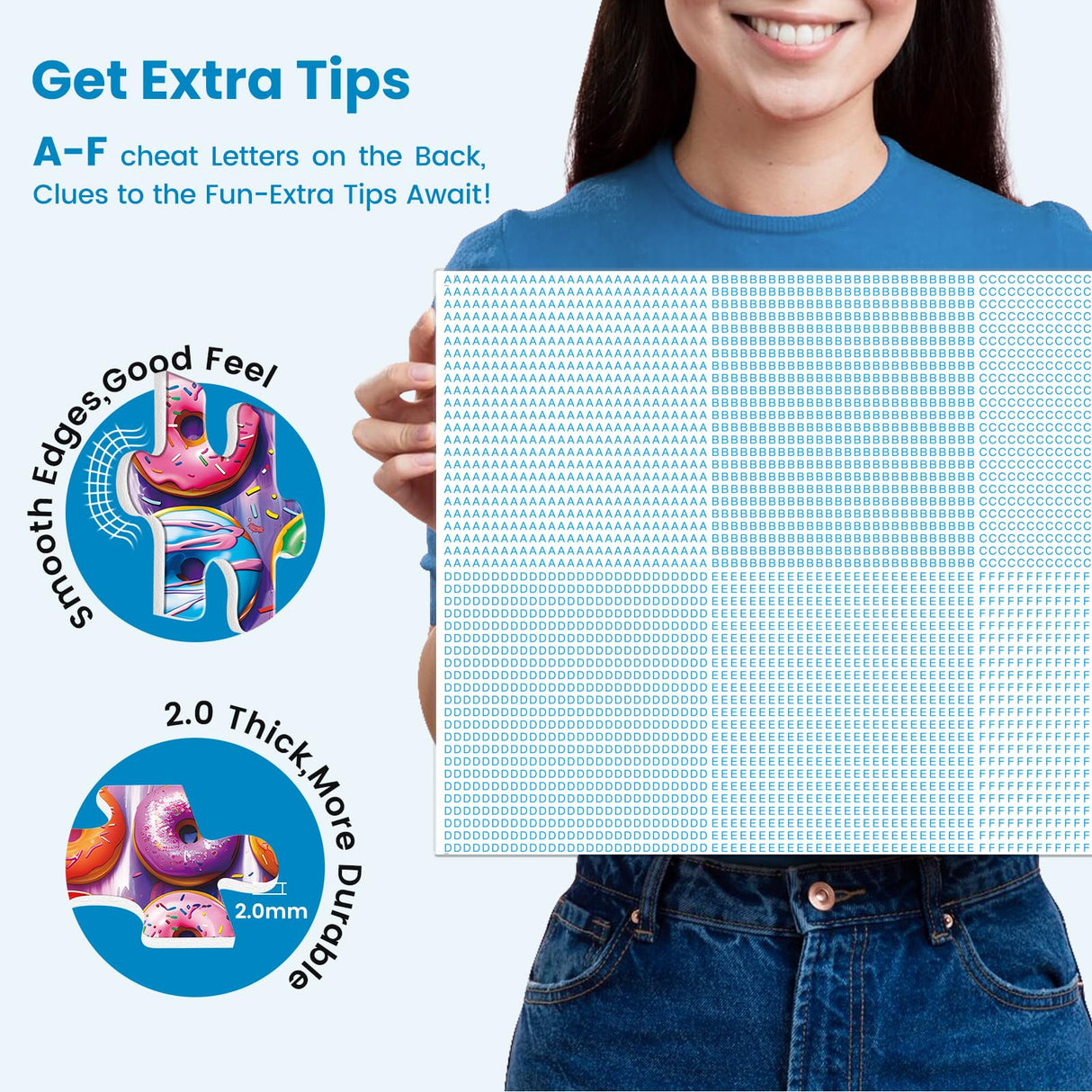500 Pieces Puzzles for Adults–Colorful Donuts Puzzle for Adults Children Elderly–Recycled Paper Jigsaw Puzzle 500 Pieces–Glossy, Sturdy Pieces Challenging Family Game Great Gift Idea (20.5x15in) Nitktaia