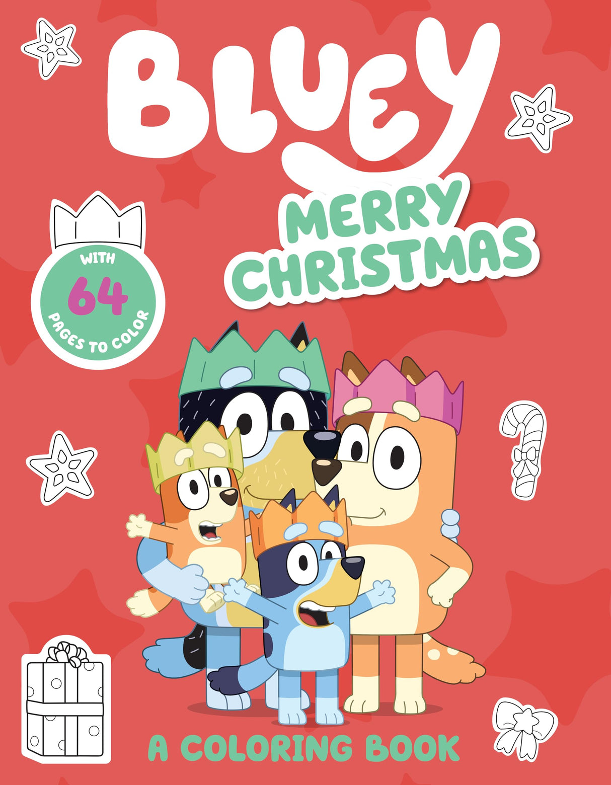 Bluey: Merry Christmas: A Coloring Book WoodArtSupply