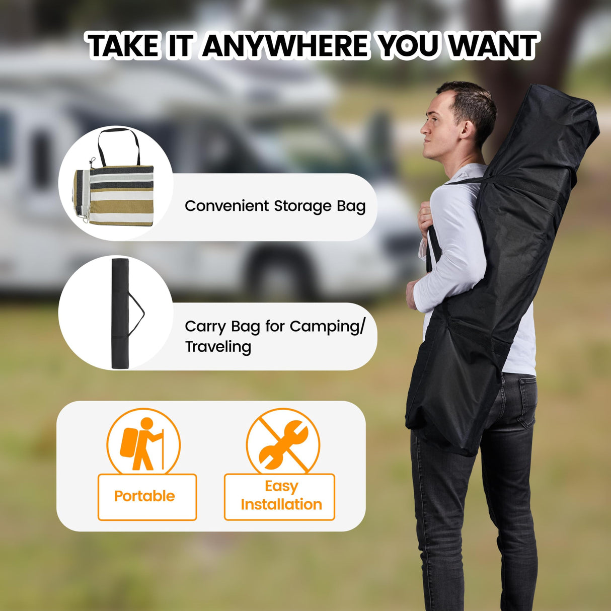 Yaheetech Double Hammock w/Stand, 2-People Hammock & Stand Set w/Storage Bag & Carrying Bag, Outdoor/Indoor Heavy-Duty Portable Hammock, 450LB Capacity - Desert Stripe Yaheetech