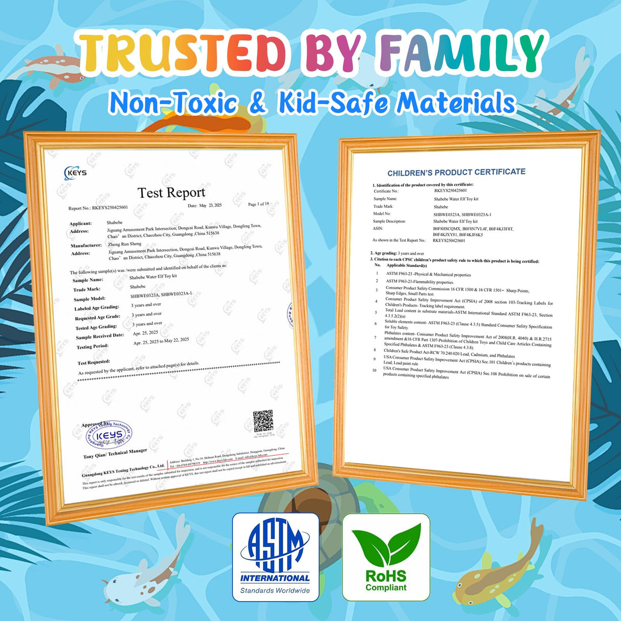 Magic Water Elf Toy Kit– 20 Magic Gels (2 Glow-in-The-Dark) & 18 Sea Creature Molds, DIY Aqua Fairy Water Gel Crafts Toy, Make Water Pets & Squishy Figures, Fun Birthday Gift for Kids Ages 3+ Shabebe