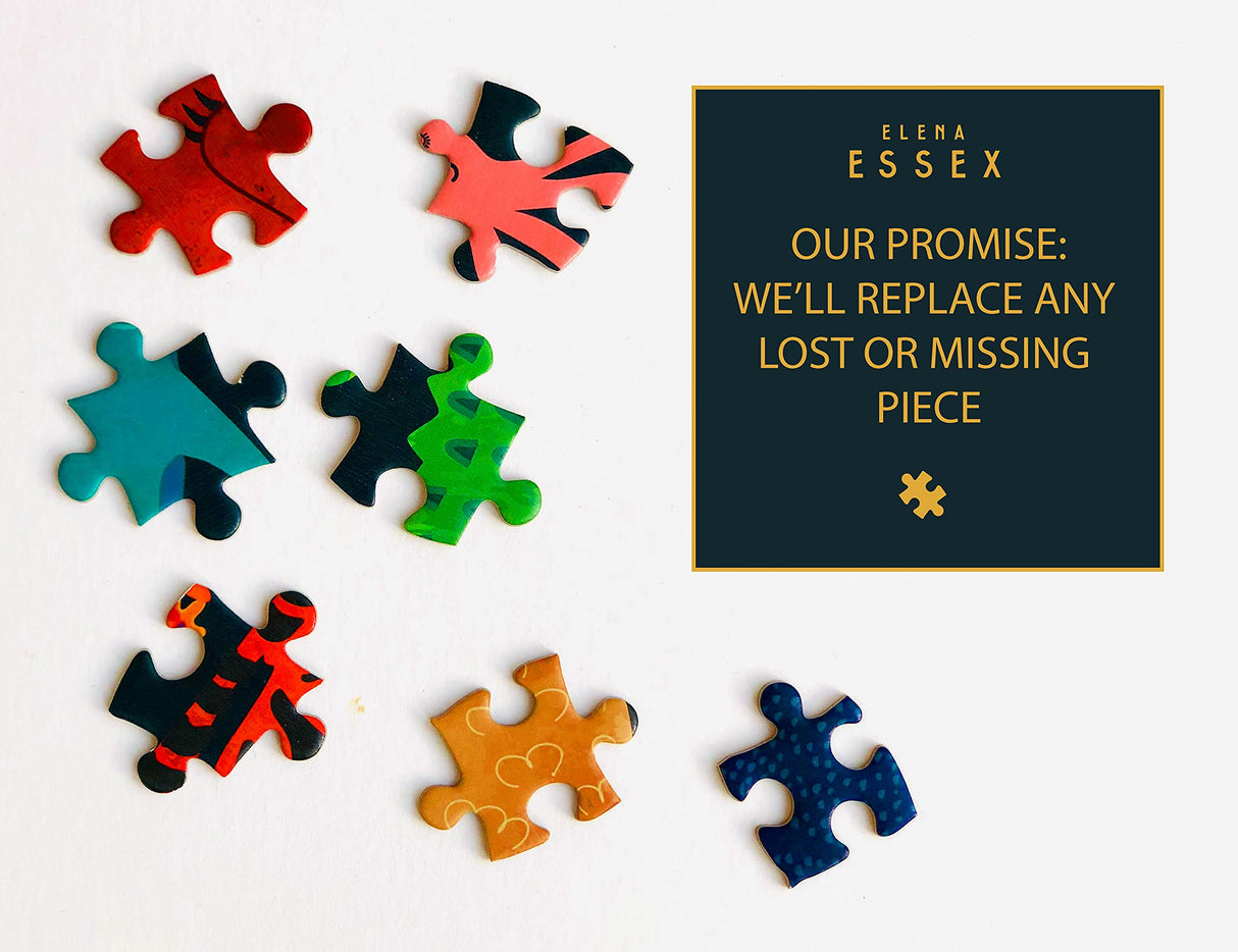 Elena Essex Puzzles for Adults 1000 Pieces - Starlight Scuba | 1000 Piece Puzzles for Adults | Jigsaw Puzzles | Colourful Coral Reef Ocean Sea Puzzle | Round Puzzles 26.5 inches Diameter Elena Essex