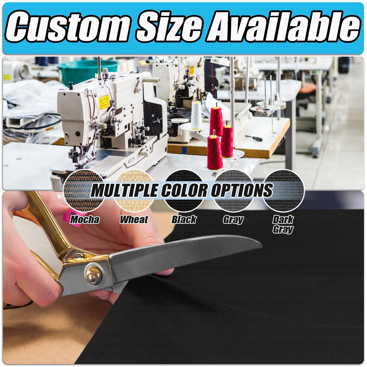 Amagenix 90% Pergola Shade Cover 11'X 20' Black Sun Shade Cloth with Grommets GN09 for Outdoor Garden Patio Porch, Commercial Grade 200 GSM - Cable Zip Ties Included (We Customized) Amagenix