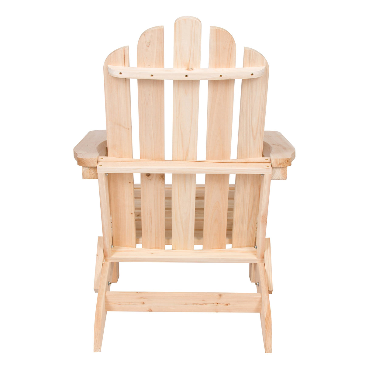 Shine Company Marina Adirondack Chair, Back & Seat Pre-Assembled, Natural Shine Company