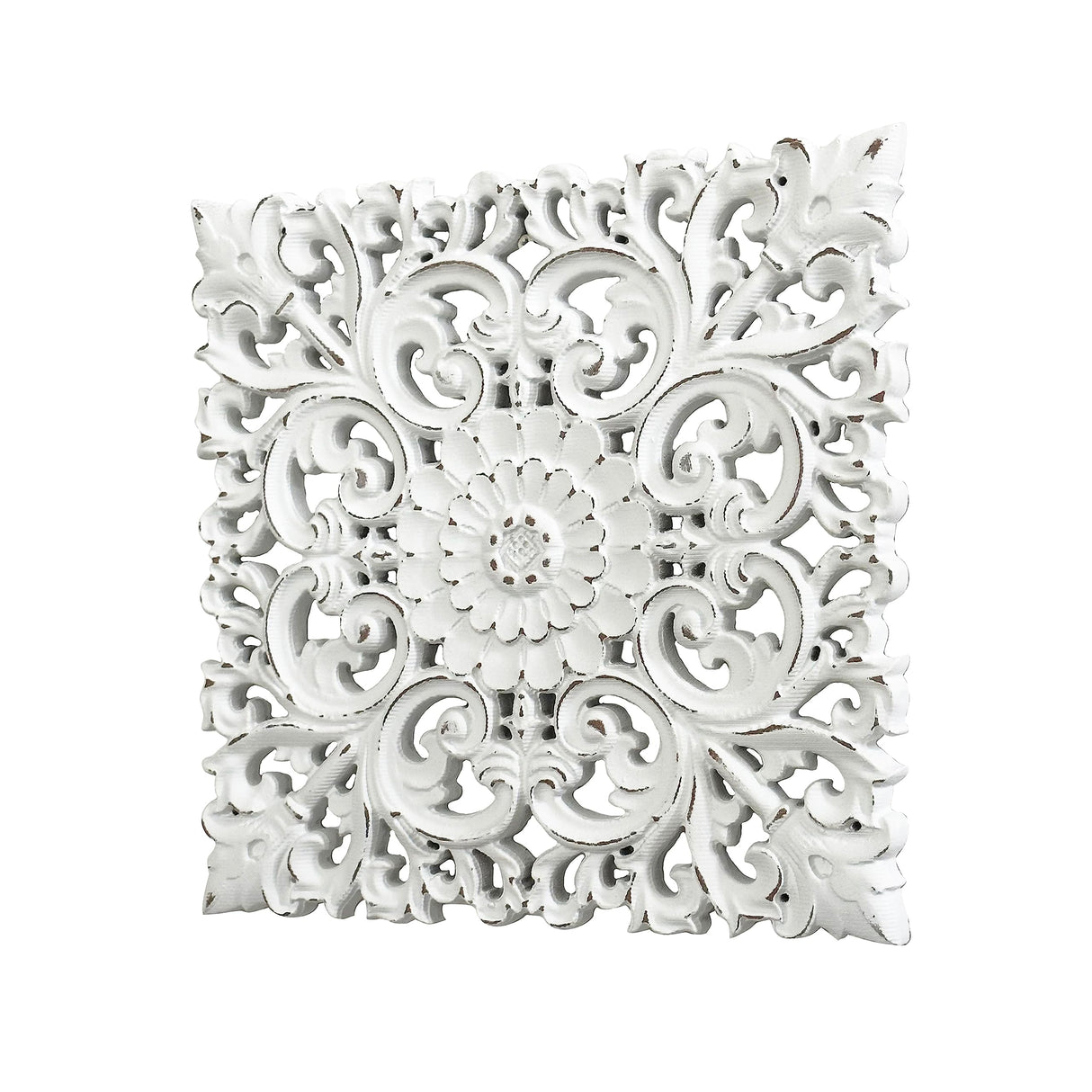 Musanpou Unique Hand Carved Wooden Wall Panels with Hanging Floral Decorations - Rustic Farmhouse Living Room and Bedroom Wall Decoration Musanpou