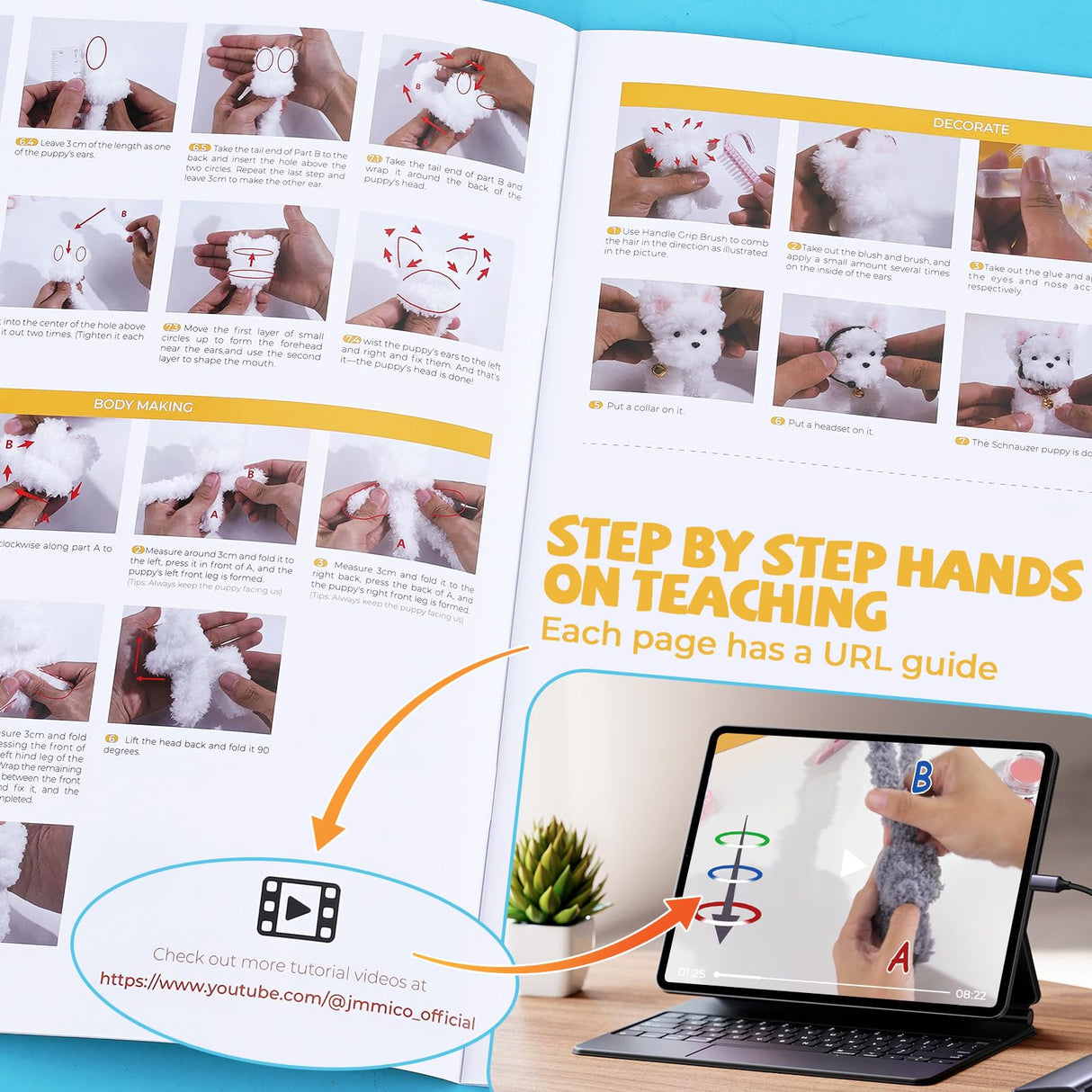 JMMICO 71-Piece Pipe Cleaner Craft Kit for Kids & Adults - DIY Animal Art Supplies with Video Tutorial, Creative Blind Box Anxiety Relief Toys & Classroom Activities, Gifts for 8+ Year Old Girls JMMICO