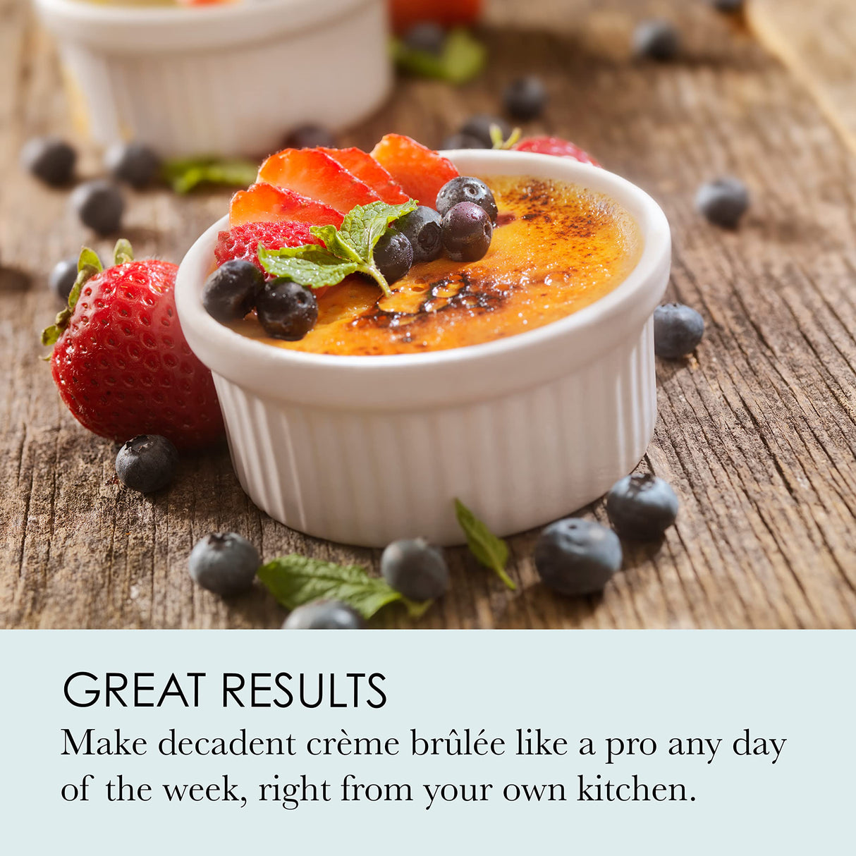 Chicago Metallic Professional Crème Brulee, 6 Piece Set, Stainless Steel Chicago Metallic