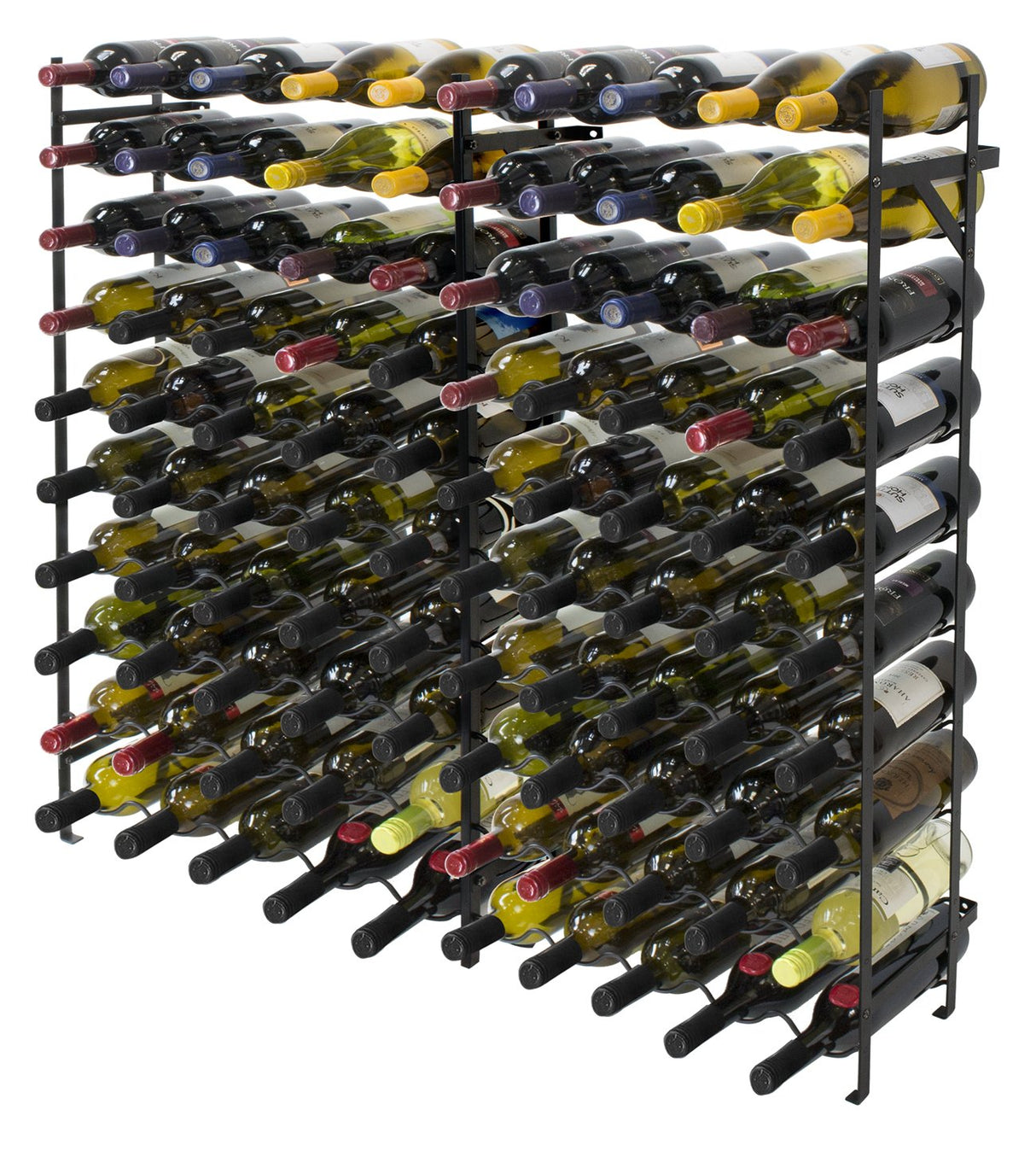 Sorbus Wine Rack Freestanding Floor - Wine Bottle Holder Holds 100 Bottles of Wine - 100 Bottle Capacity Wine Storage for Any Bar, Wine Cellar, Kitchen, Dining Room Sorbus