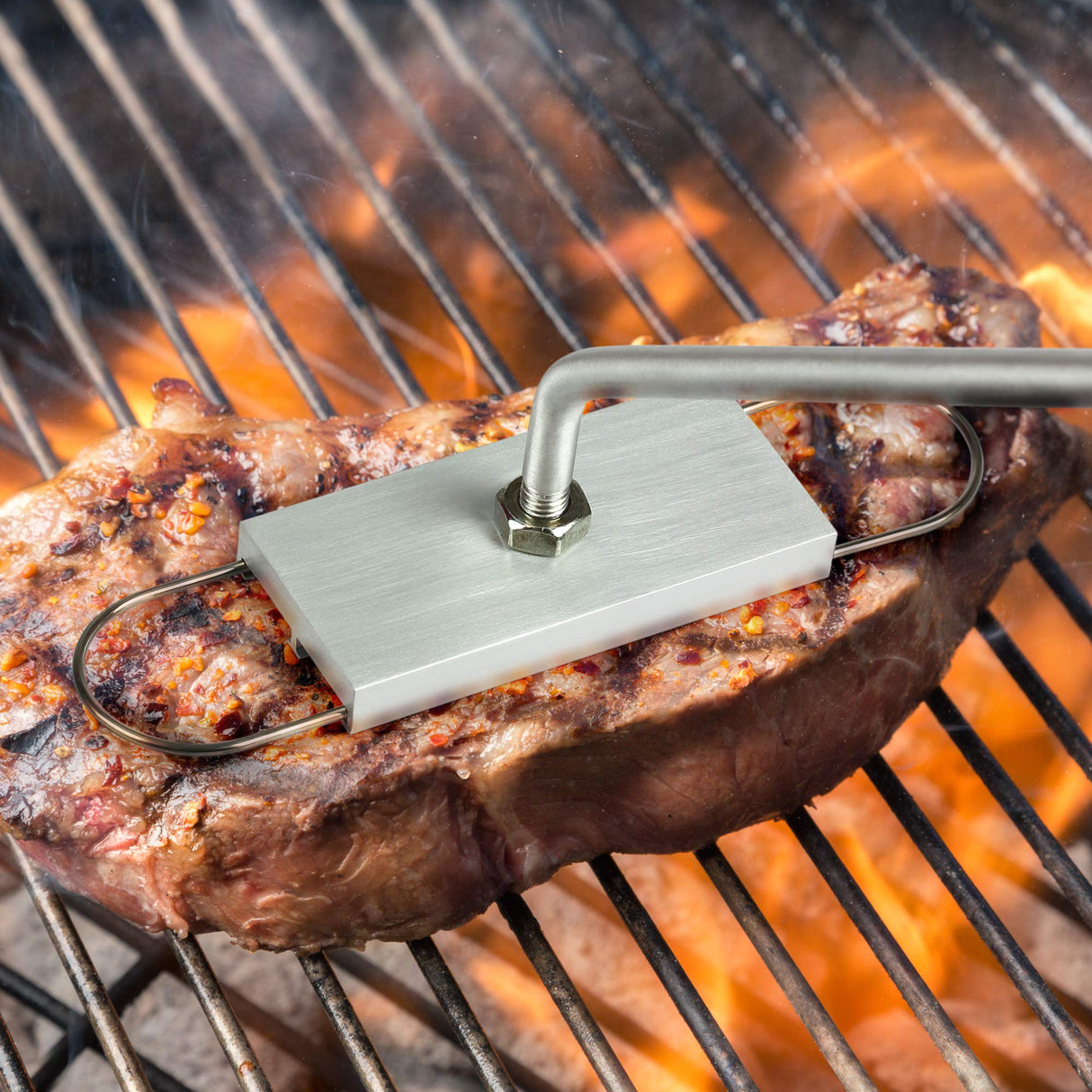 Barbuzzo Custom BBQ Branding Iron - Personalise Your Meat with Changeable Letters for Steaks, Burgers, and More Barbuzzo