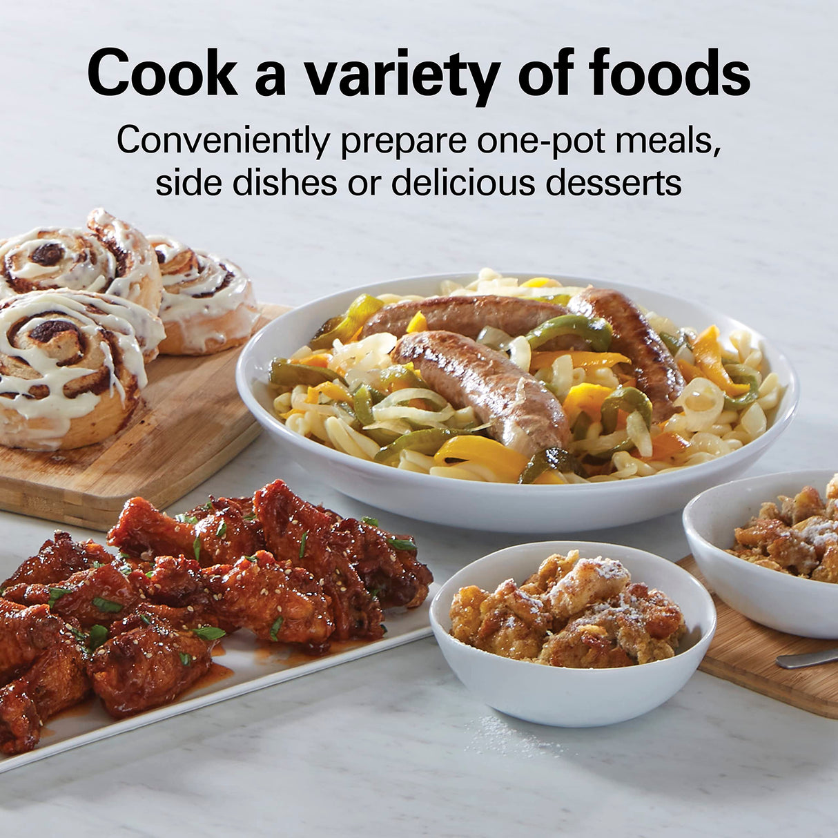 Hamilton Beach 4-Quart Slow Cooker with 3 Cooking Settings, Dishwasher-Safe Stoneware Crock & Glass Lid, Stainless Steel (33140G) Hamilton Beach