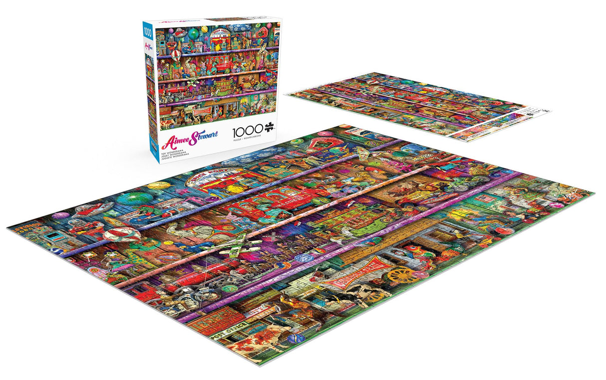 Buffalo Games - Aimee Stewart - Toy Wonderama - 1000 Piece Jigsaw Puzzle for Adults -Challenging Puzzle Perfect for Game Nights - Finished Size is 26.75 x 19.75 Buffalo Games