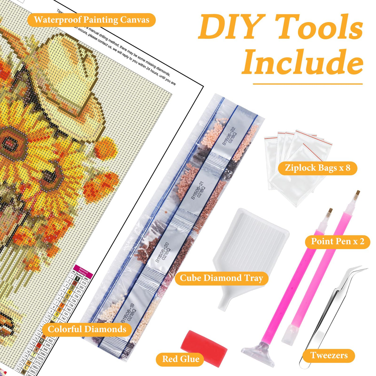 Diamond Art Kits for Adults Cowboy Boot, DIY 5D Diamond Painting Kit for Beginners Sunflower, Cowboy Hat Full Round Drill Gem Art Dots for Adults, Perfect for Home Wall Decor 12X16 Inch Okarina