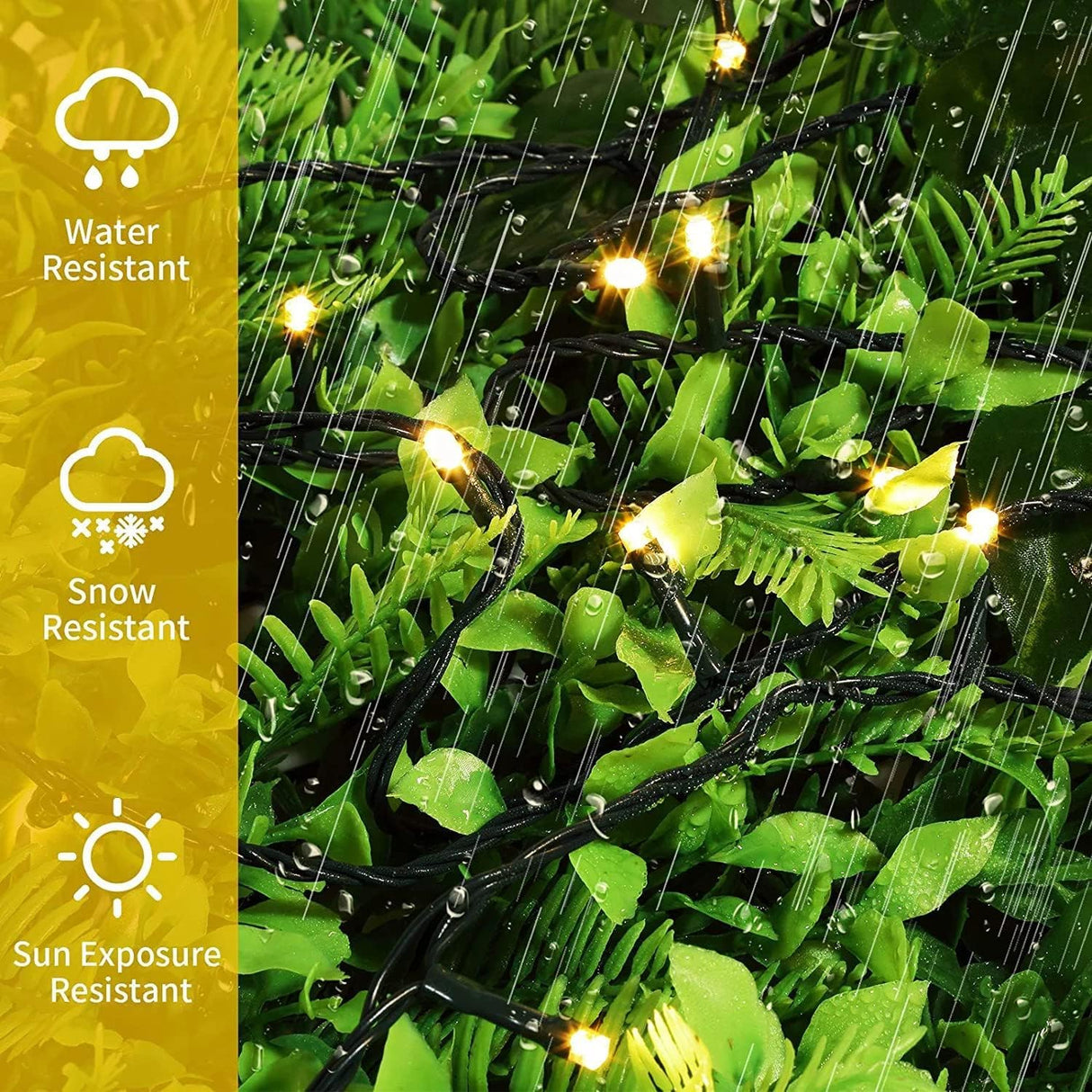 QUWIN Outdoor Christmas String Lights, 180Ft 500 LED UL Certified 11 Lighting Modes, Indoor & Outside Christmas Tree Lights for Christmas Tree, Patio, Holidays, Party QUWIN