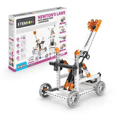 Engino- STEM Toys, Newton's Laws Inertia, Kinetic & Potential Energy, Building Toys for Kids 9+, Creative Engineering Kit, STEM Projects, Gifts for Boys (8 Model Options)