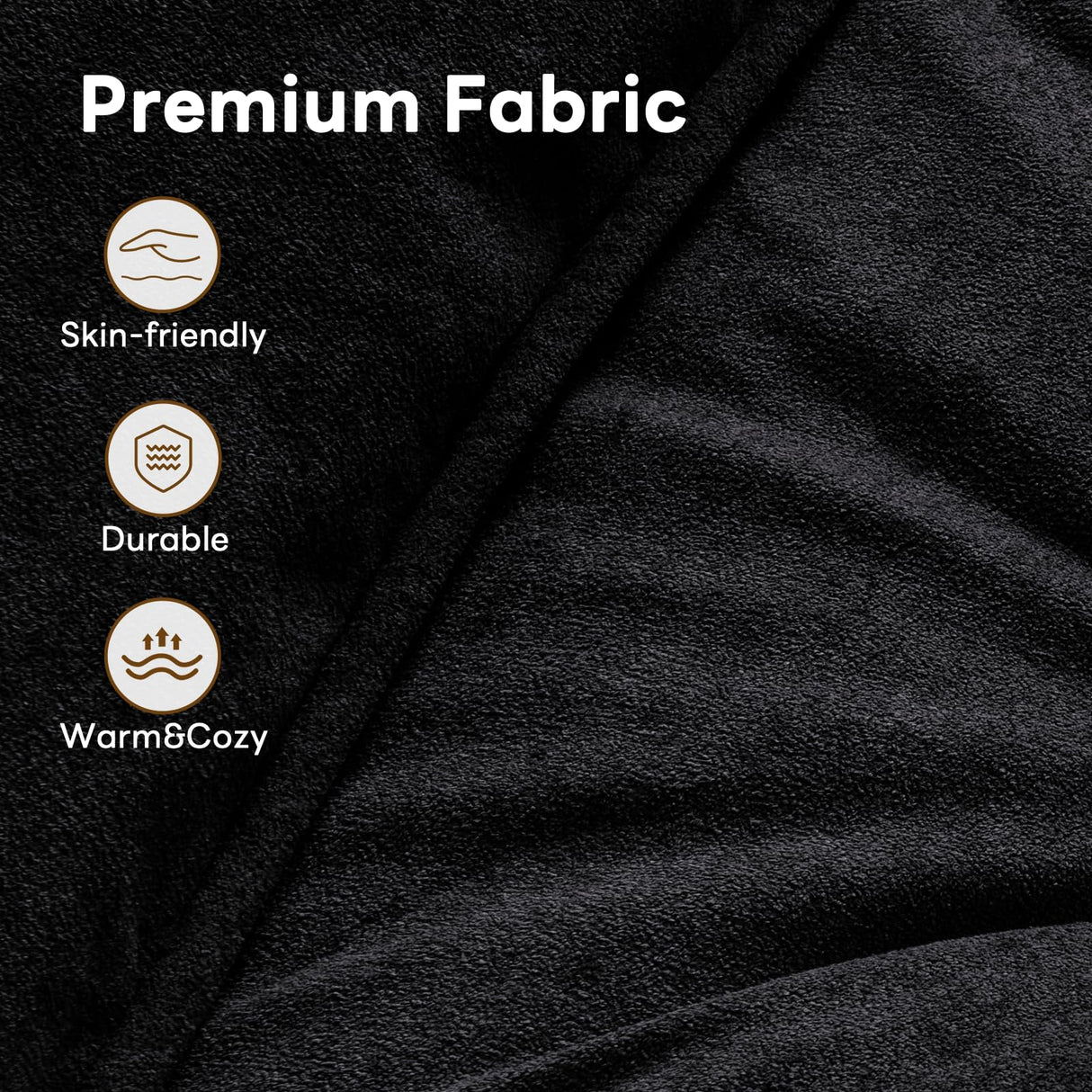 Vamcheer Modular Sectional Sofa with Chaise, Modern L Shaped Cloud Couch with Deep Seat, Sectional Couches for Living Room, Bedroom, Office, No Assembly Required, Black Vamcheer