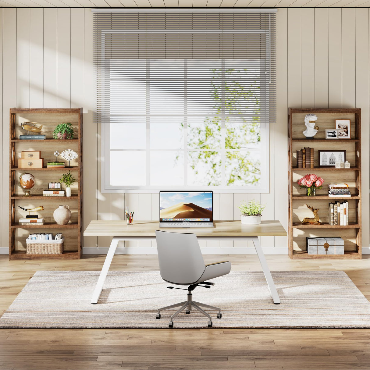 Tribesigns 6-Tier Bookcase, 70-Inch Tall Freestanding Bookshelf with Storage Shelves, Open Bookcase Wood Display Shelving Unit for Living Room Bedroom Tribesigns