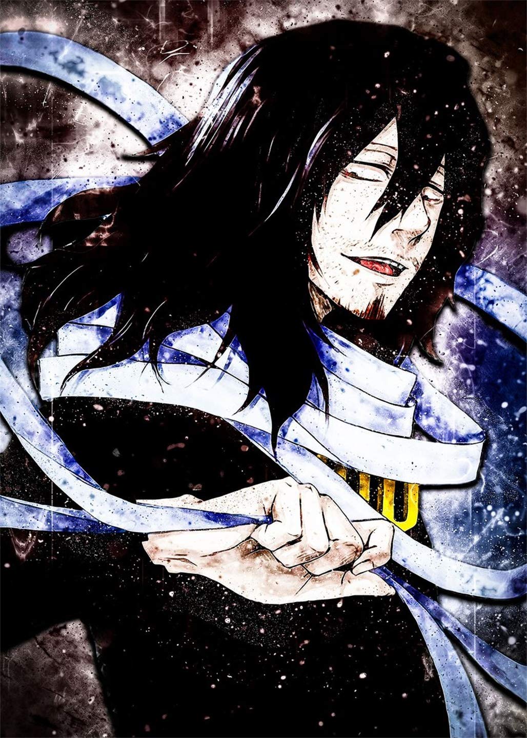 DIY 5D Diamond Painting Anime by Number Kits Full Drills for Adults, Cross Stitch Crystal Rhinestone Embroidery Pictures Arts Craft for Home Wall Decor Gift.(M-H-A-210-30X40) vodwml