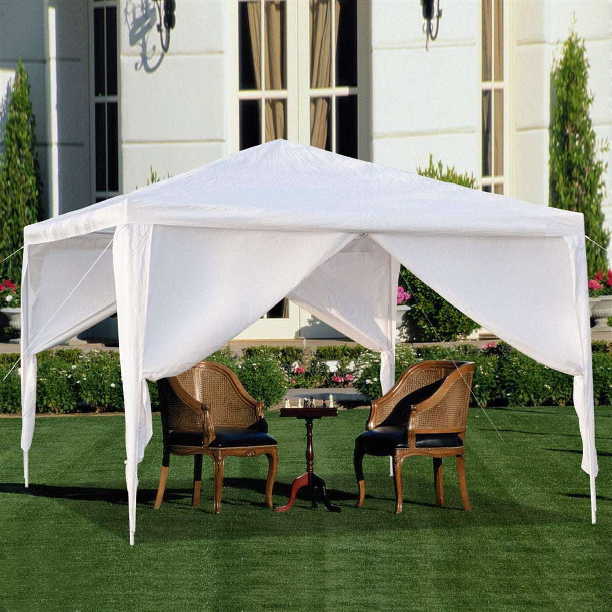 GODECOR 10'x10' Outdoor Canopy Party Tent, Outdoor Event Shelter, Gazebo Canopy with Removable Window Walls for Wedding Celebration Graduation Birthday GODECOR