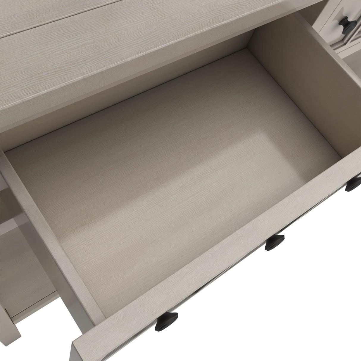 HABITRIO Antique Entry Console Table with Storage Drawers, 60" Long Sofa Table with Two Different Size Drawers and Bottom Shelf for Storage, Living Room Narrow Sofa Entry Table, Entryway (Gray Wash) HABITRIO