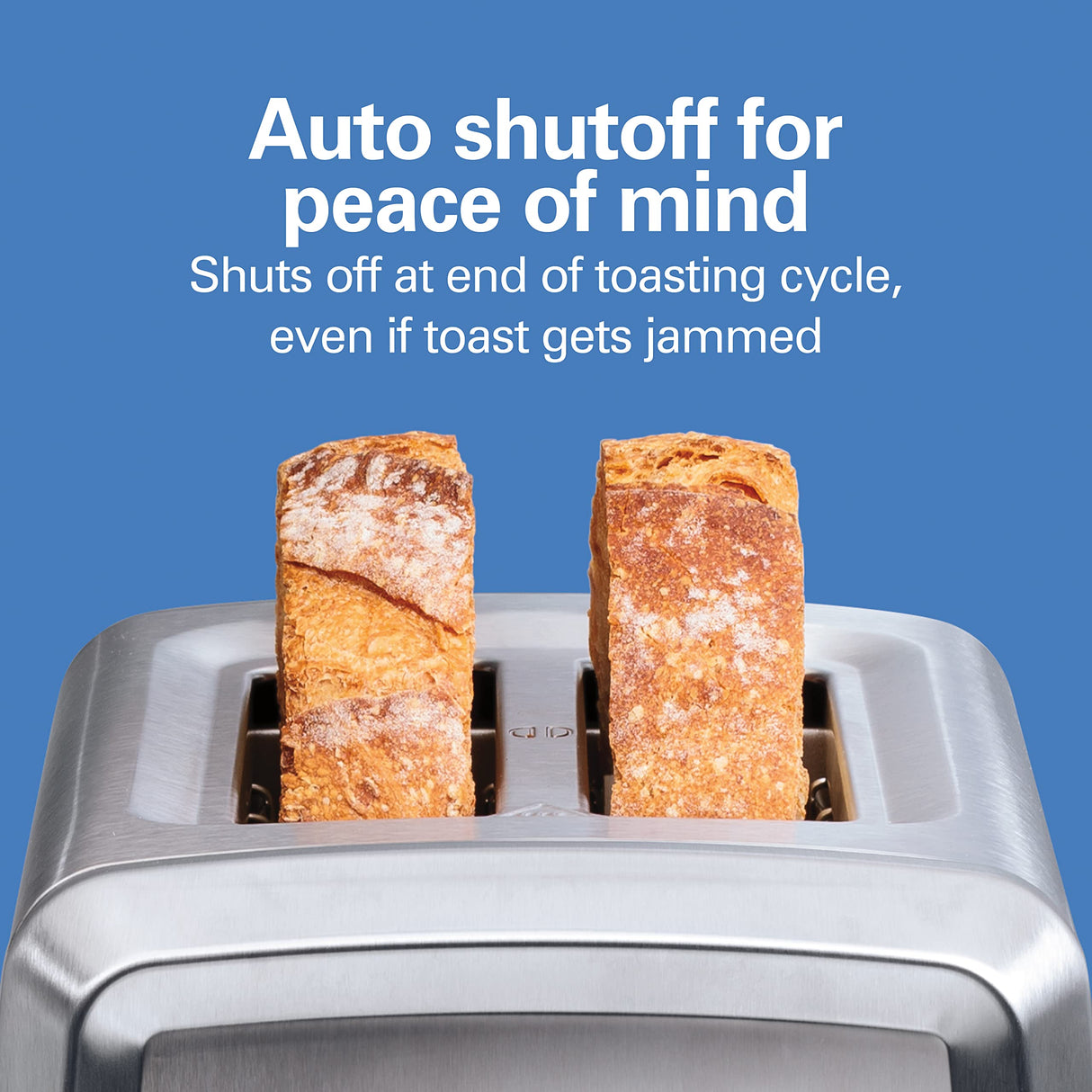 Hamilton Beach 2 Slice Toaster with Extra-Wide Slots, Bagel Setting, Toast Boost, Slide-Out Crumb Tray, Auto-Shutoff & Cancel Button, Defrost Function, Stainless Steel (22794) Hamilton Beach
