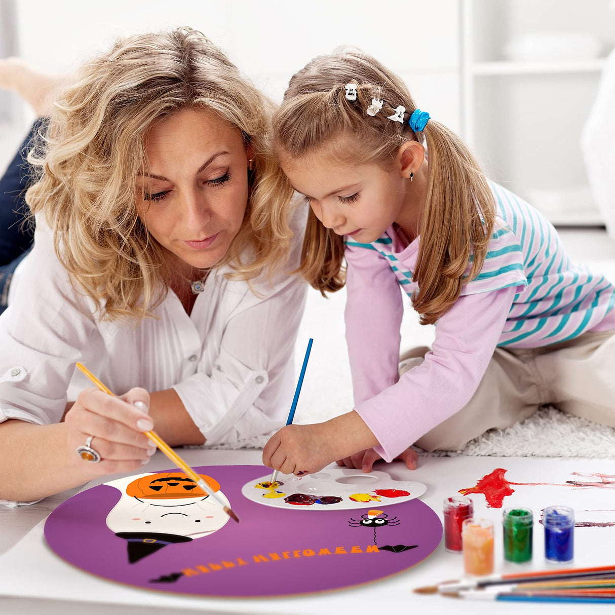 Round Wood Circles for Crafts Round Wood Cutouts Unfinished Round Wood Discs for Door Hanger Design Wood Burning (1, 24 Inch) Jetec