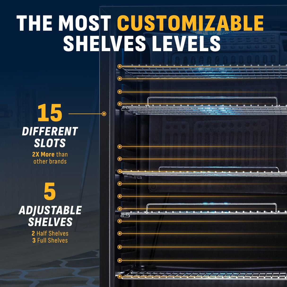 NewAir Mini Refrigerator and Cooler - 177 Mini Cans or 126 Regular Can - Drink Dispenser with Adjustable Shelves and Glass Door - Mini Fridge for Wine, Beer or Soda- Ideal for Dorm, Office, Bar NewAir