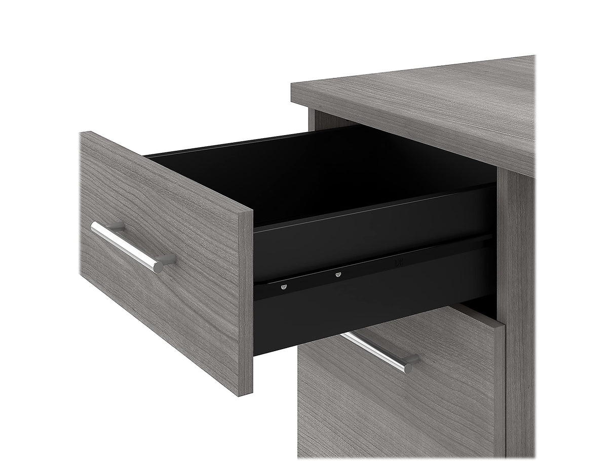 Bush Furniture Somerset 72W Office Desk with Drawers in Platinum Gray Bush Business Furniture