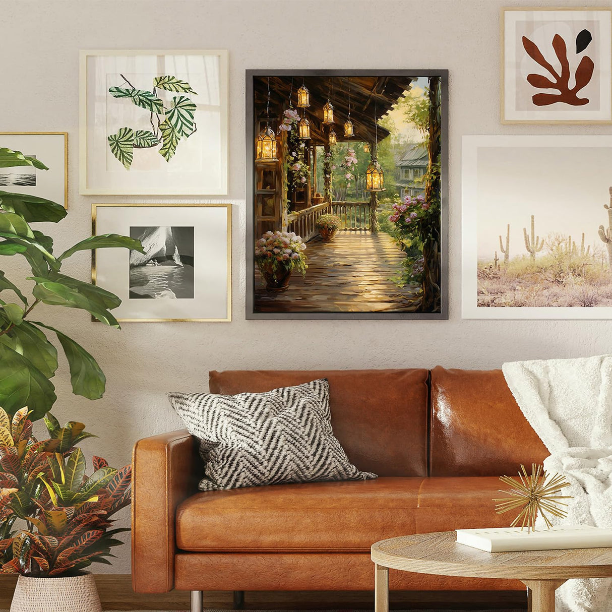 xackcme Landscape Paint by Numbers for Adults - Scenery Paint by Number on Canvas Without Frame, DIY Oil Painting for Gift Home Wall Decor (16x20 inch) xackcme