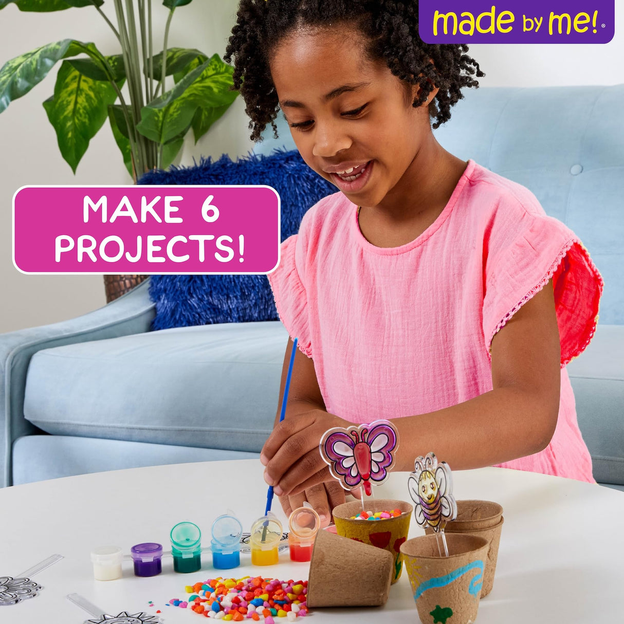 Made by Me Create Your Own Suncatcher Garden, Includes 6 Suncatchers to Paint, 7 Suncatcher Paints & Acrylic Paints, Fun Arts & Crafts for Kids, Suncatcher Kit, Unique Craft Kits, Cool Window Art Horizon Group USA