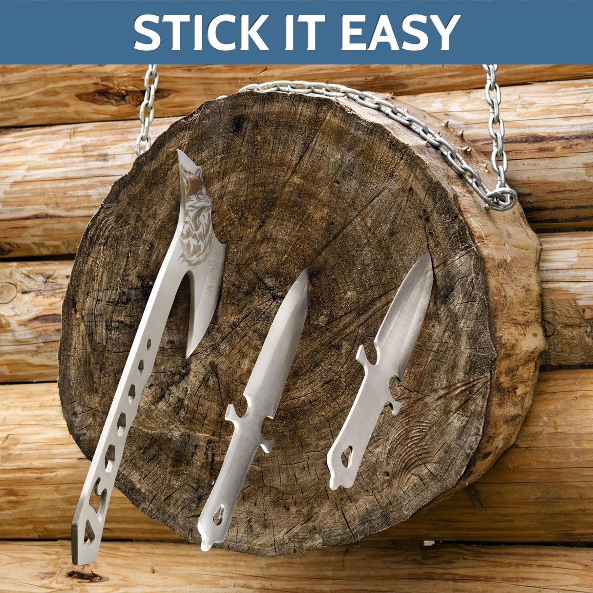 Throwing Stars Throwing Axes and Tomahawks Set with Bottle Opener and Nylon Sheath, 10in Throwing Hatchet Axe for Adults Competition and Recreation OYEAL