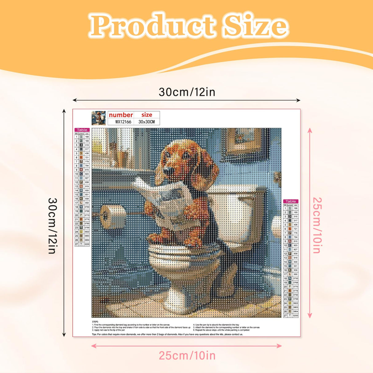 MAXBYE Dachshund Diamond Art Painting Kits for Adults, Dog Diamond Art Kits for Beginners, 5D DIY Animal Full Drill Gem Craft for Home Decor Gift 12x12 inch MAXBYE