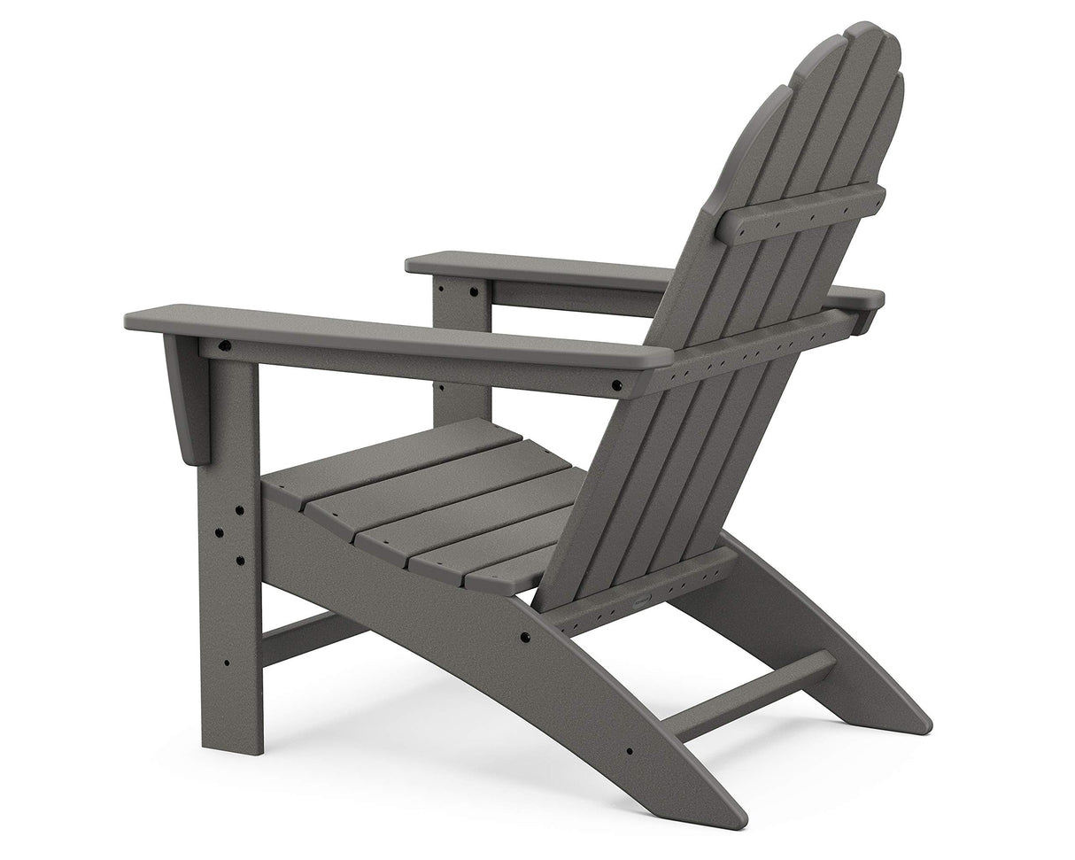 POLYWOOD Vineyard Adirondack Chair, White Polywood