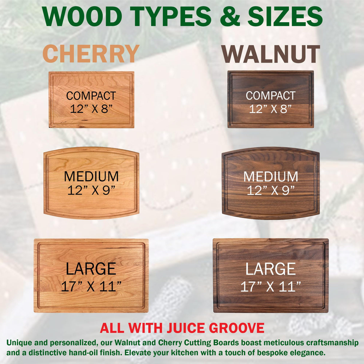 CARVELITA Hand Crafted Custom Wood Cutting Boards, Meaningful Personalized Christmas Gifts, Wedding And Anniversary Gift For Couple, Handmade in USA CARVELITA