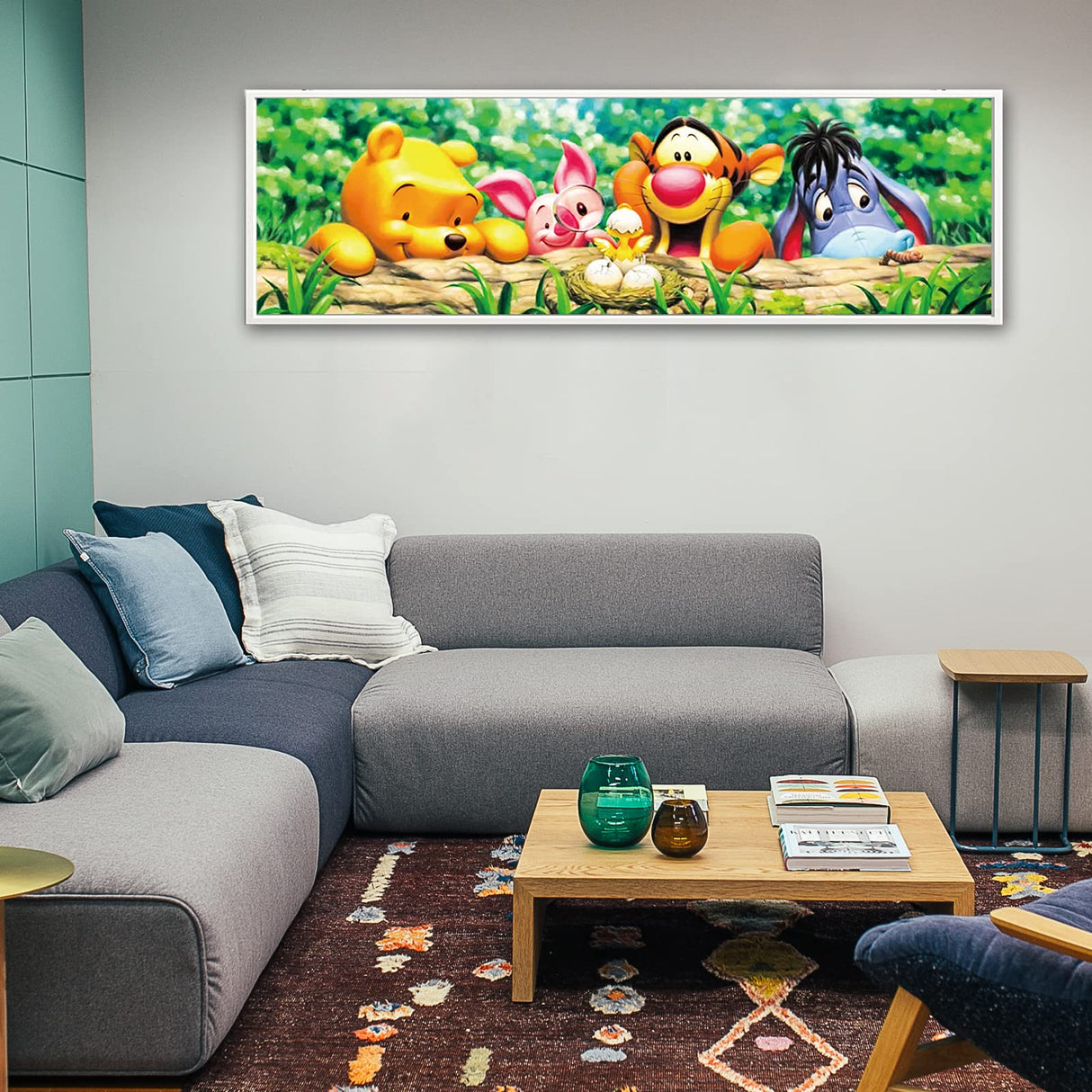 Cartoon Friends Large Diamond Painting Kits for Adults - 5D Diamond Art Kits for Adults Kids Beginner,DIY Full Drill Diamond Dots Rhinestone with Tools Accessories for Home Wall Decor Gifts 36x12inch JYLMOOD