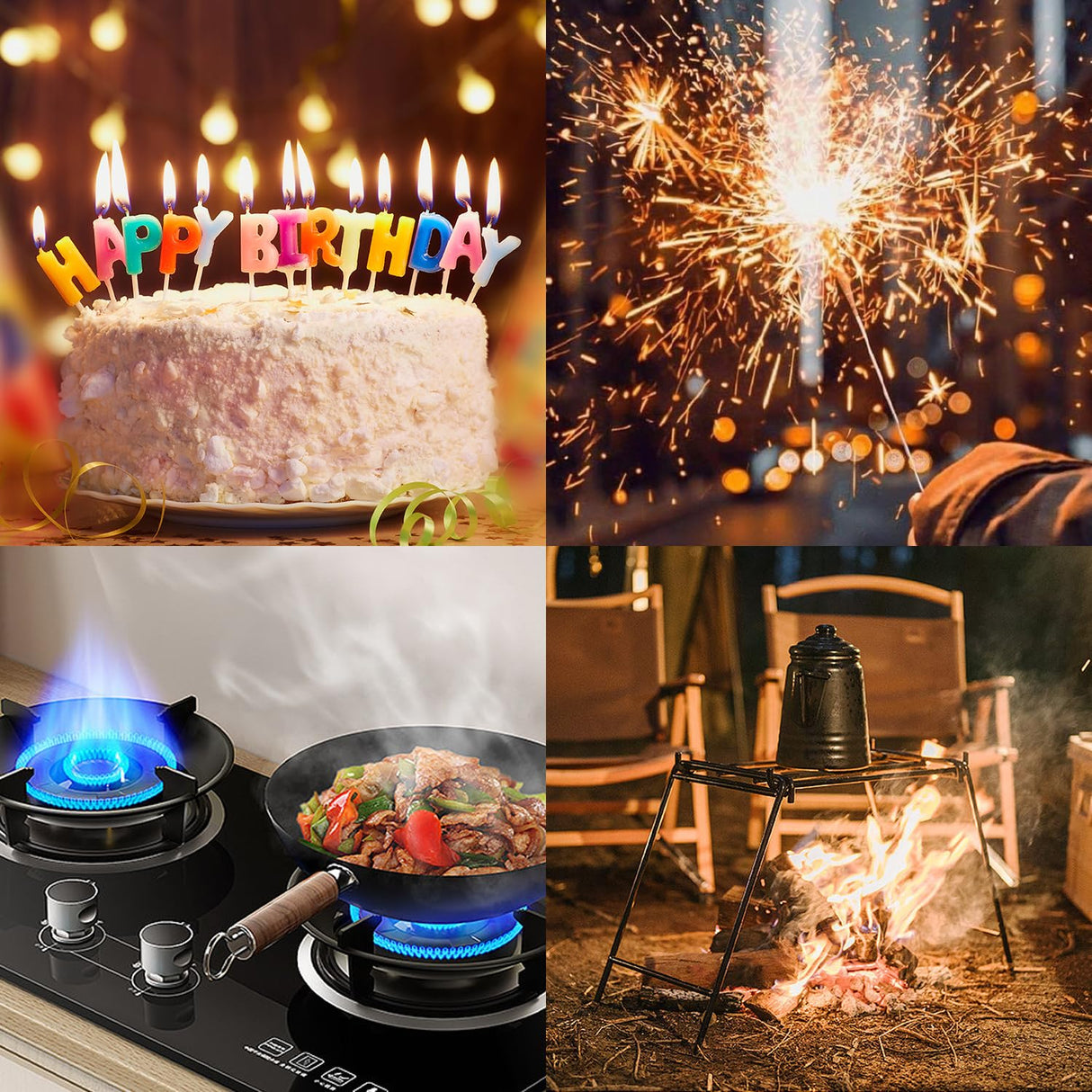 VEHHE Electric Lighter with 360° Flexible Neck, Flameless Windproof Long Candle Lighter with Led Battery Display, USB C Rechargeable Lighter with Hanging Hook for Gifts BBQ Fireworks (Black) VEHHE