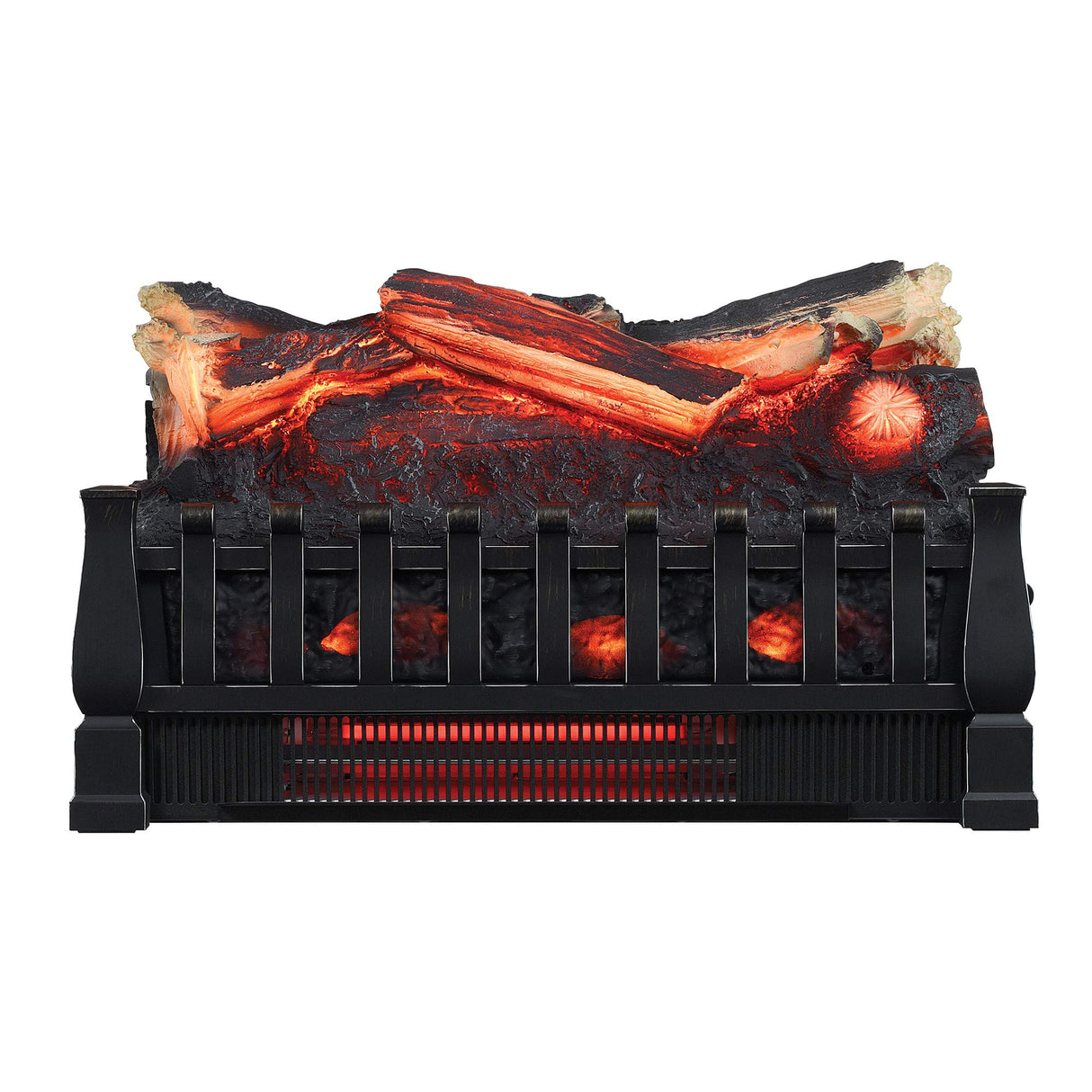 duraflame Electric Log Set 1,000 Sq Ft Heater, Faux Logs Insert with Infrared Flames for Existing Fireplaces, Remote Control Included Duraflame