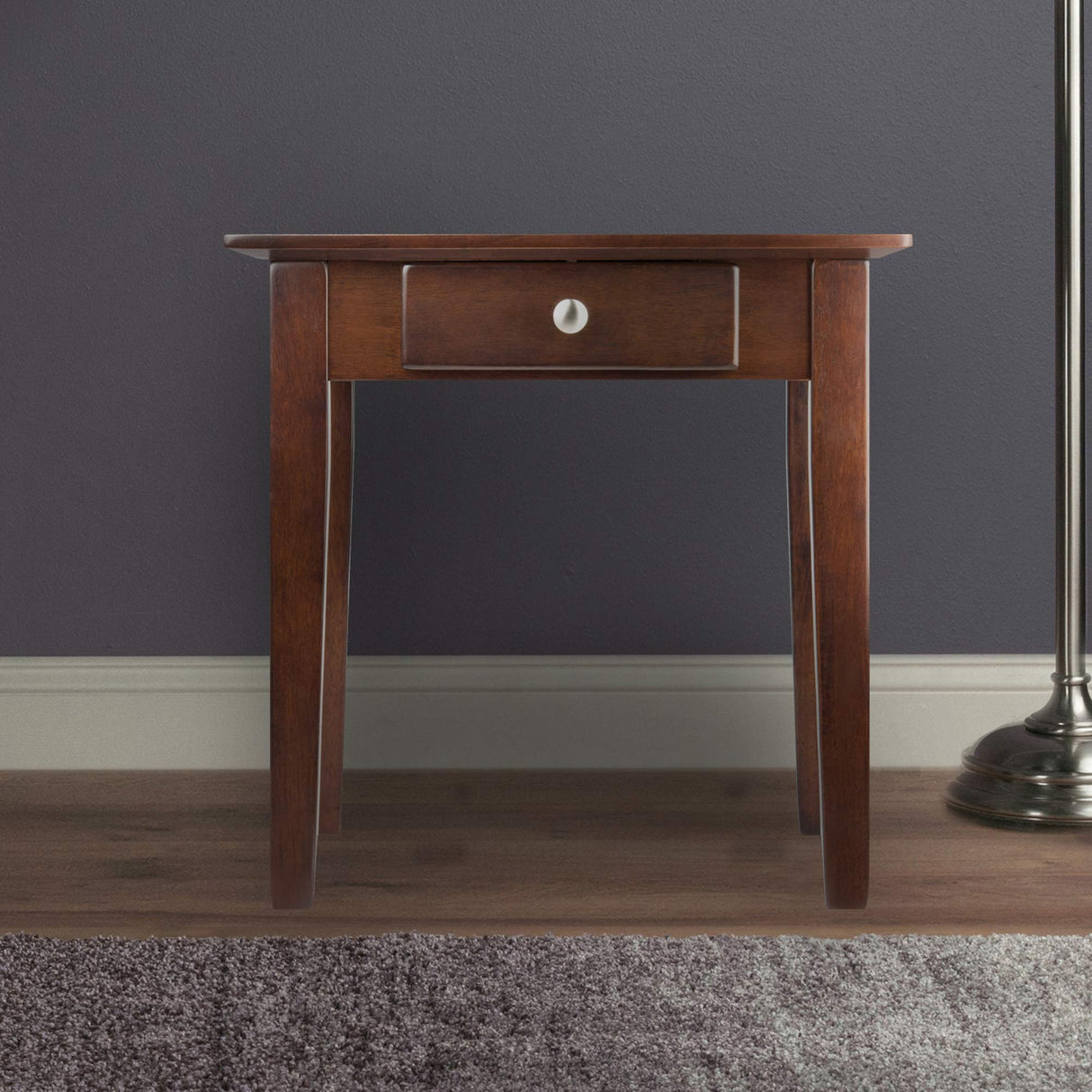 Winsome Rochester 20 x 20 x 20-Inch Wood Shaker End Table, Brown (94821) Winsome