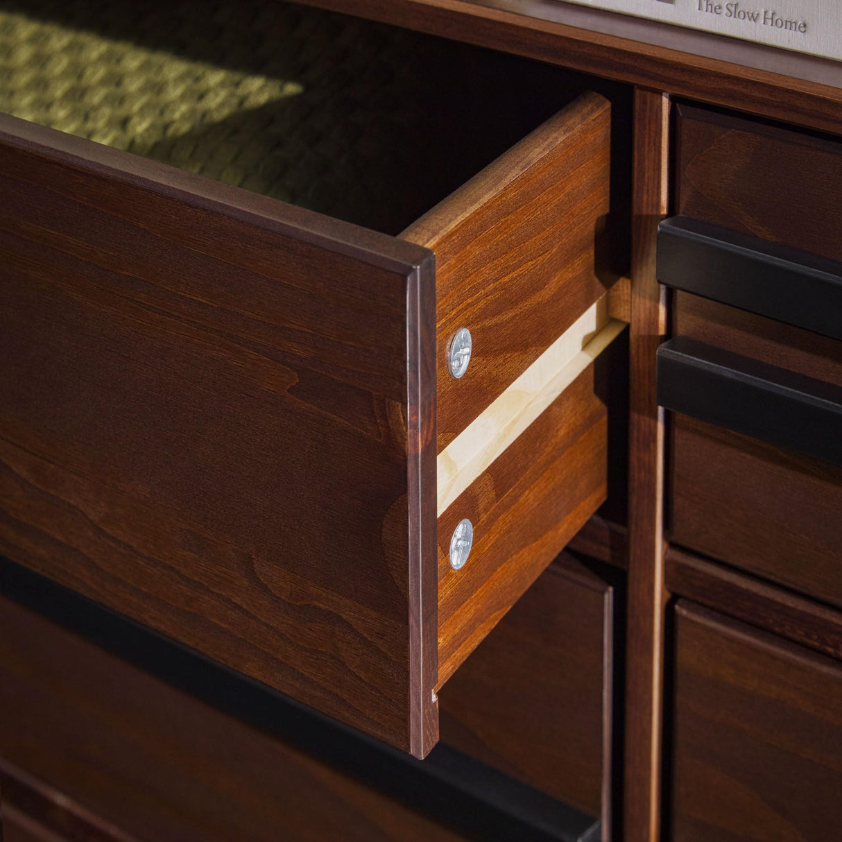 Walker Edison Malhia Contemporary Minimalist Solid Wood 6-Drawer Dresser, 60 Inch, Walnut Walker Edison