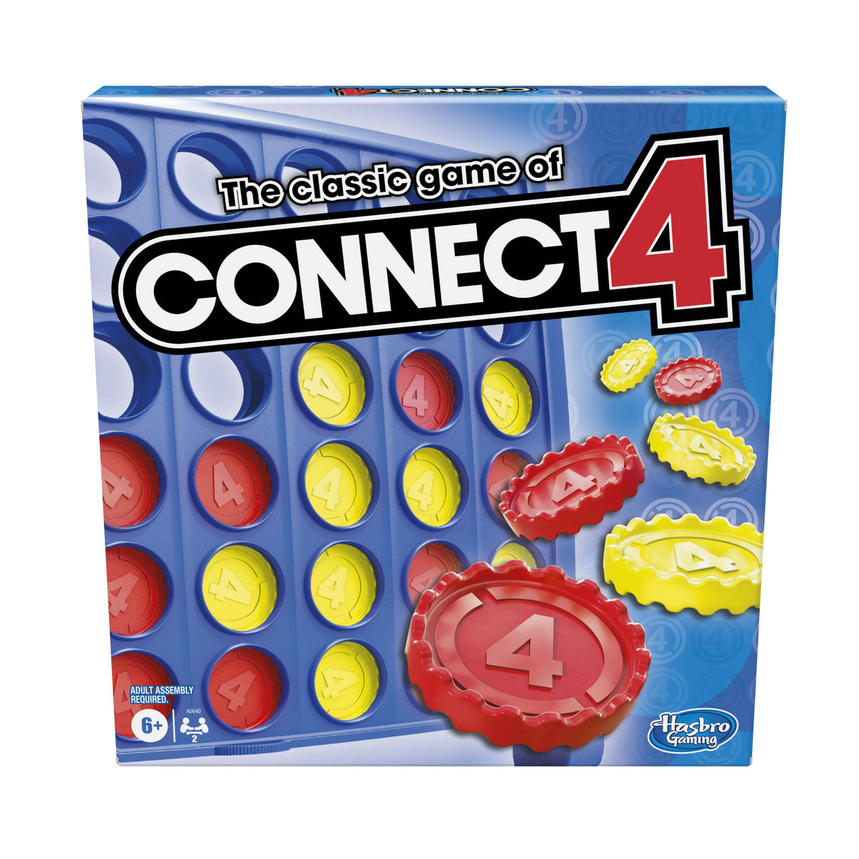 Hasbro Gaming Connect 4 Classic Grid,4 in a Row Game,Strategy Board Games for Kids,2 Player .for Family and Kids,Ages 6 and Up Hasbro Gaming