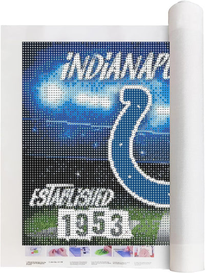 SaxSauly DIY 5D Diamond Painting Football by Number Kits for Adults, Diamond Art Painting Kits Round Full Drill Diamond Art Kits Sports Picture Arts Craft for Home Wall Art Decor 11.8x15.9 inch-6