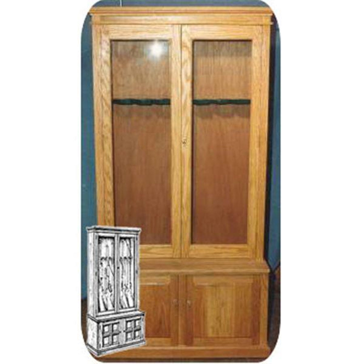 WOODCRAFT Project Paper Plan to Build Large 8 Gun Cabinet WOODCRAFT