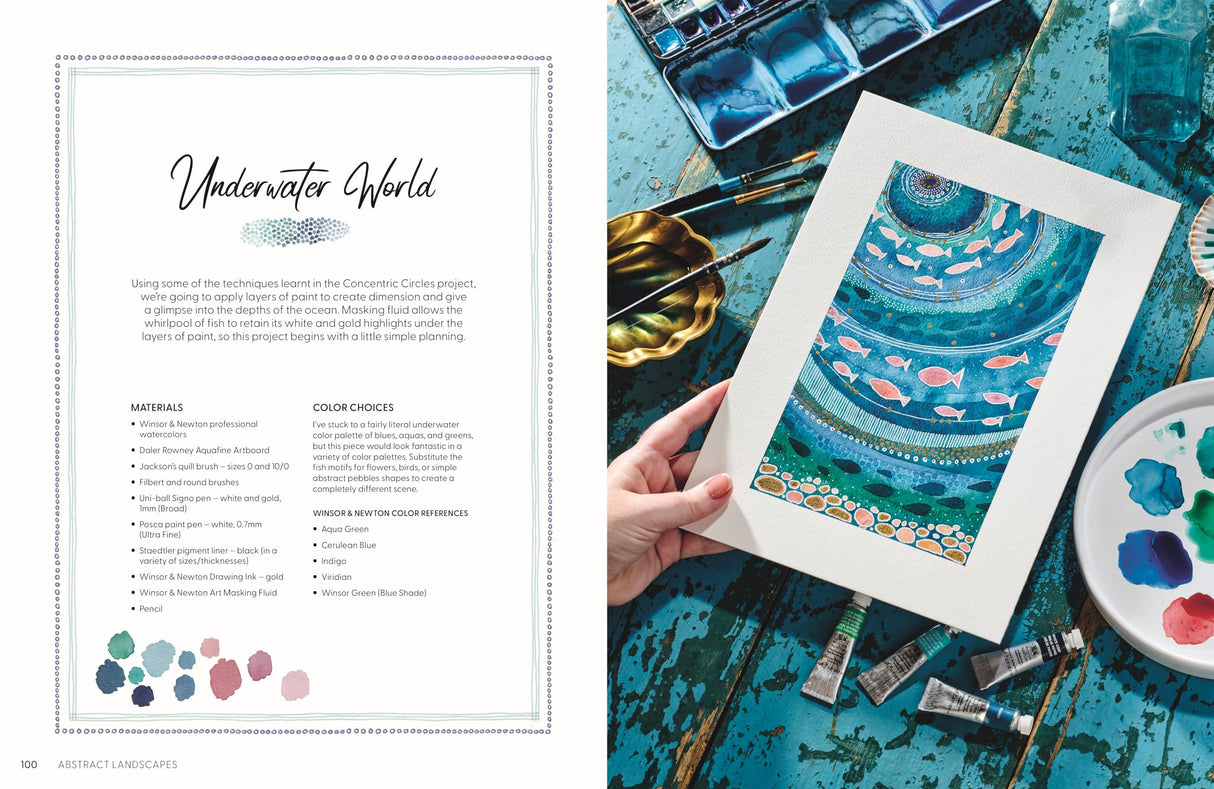 Creative Abstract Watercolor: The beginner's guide to expressive and imaginative painting WoodArtSupply